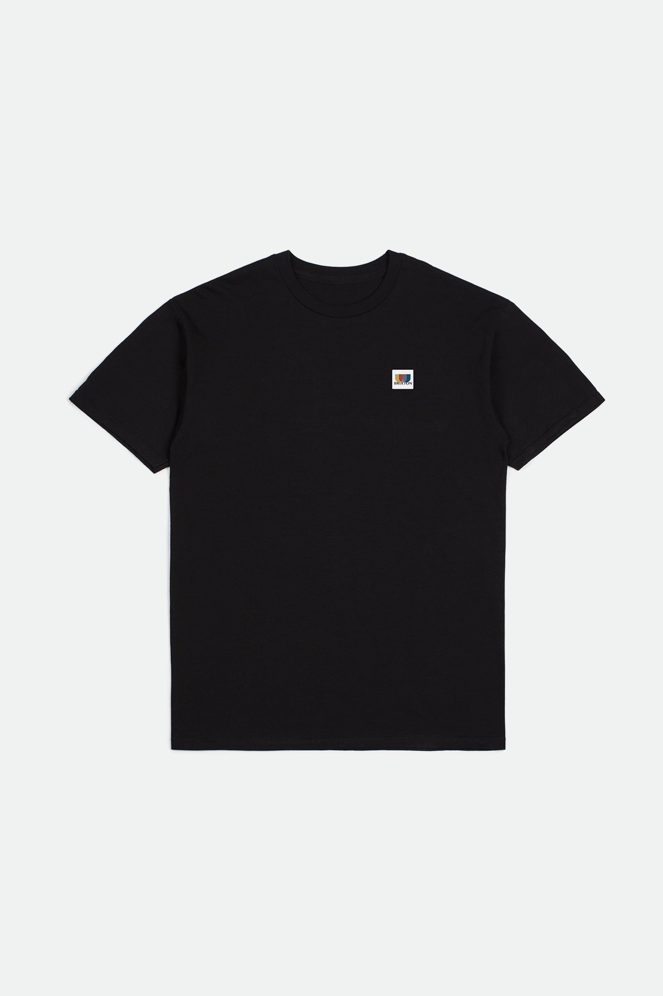 Brixton Alton S/S Standard Men's Tops Black | 234UMWYBD