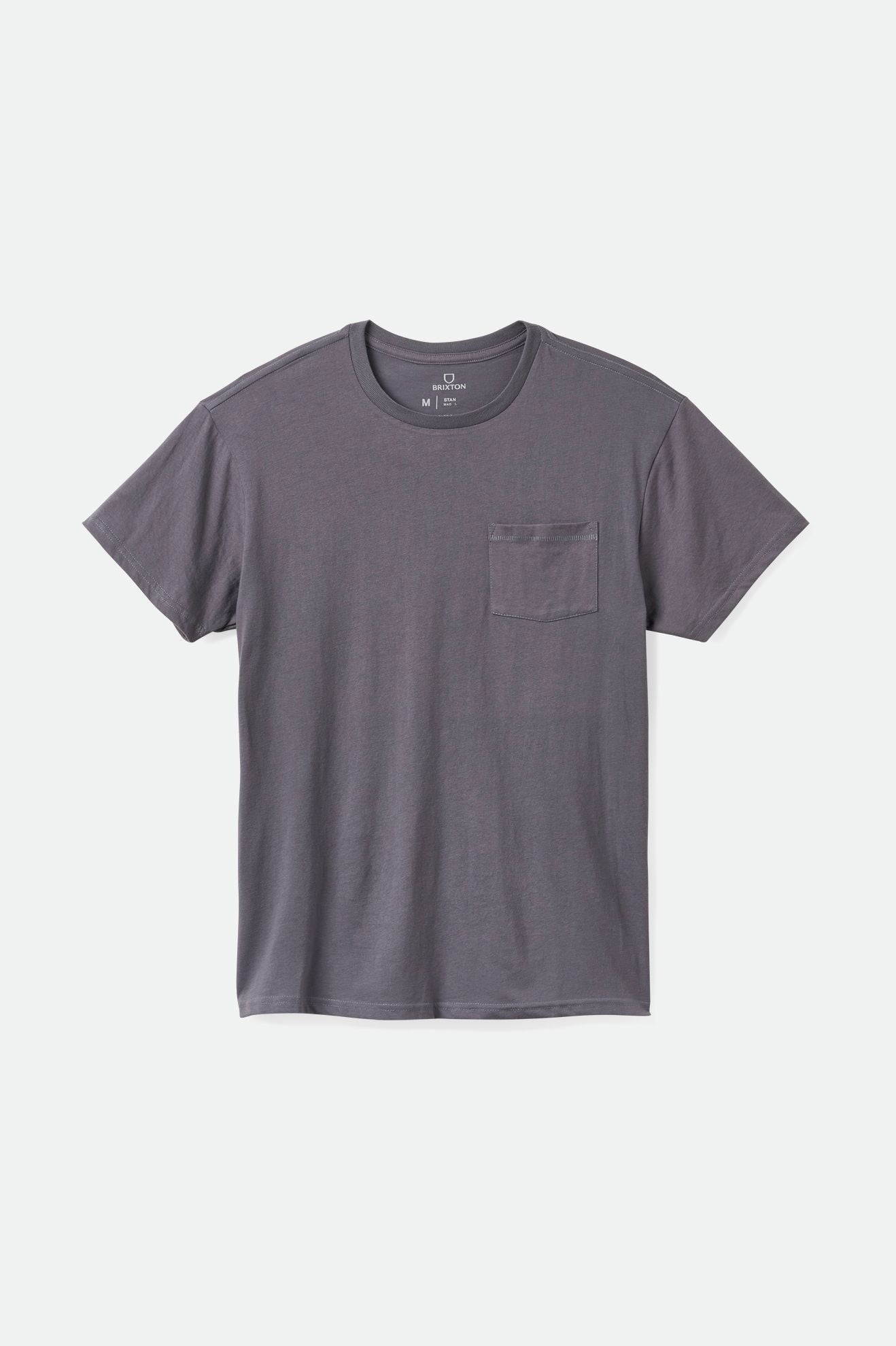 Brixton Basic S/S Pocket Men's Tops Blue | 695RACULY