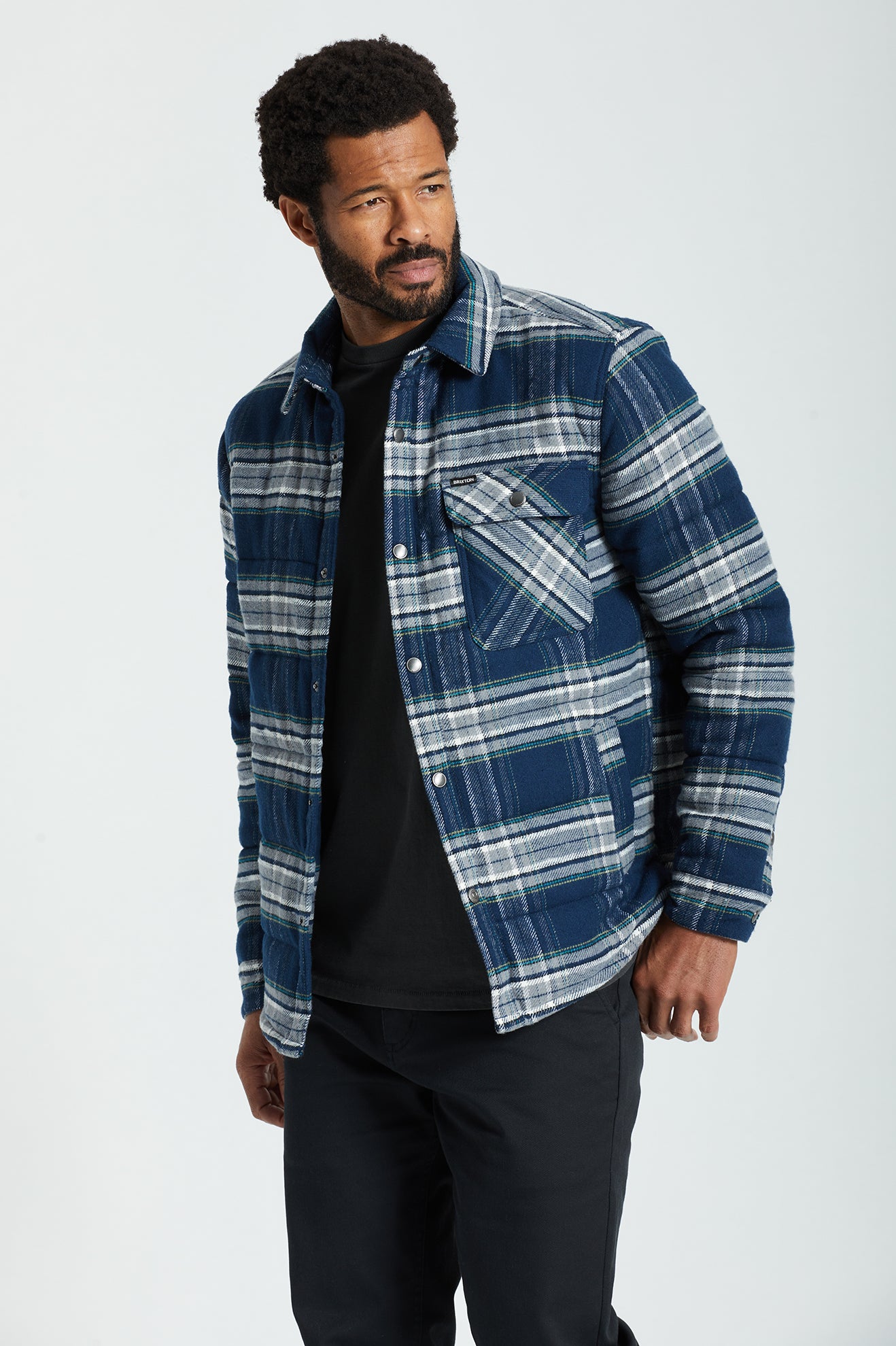 Brixton Cass Men's Jackets Grey | 290HCFYAW