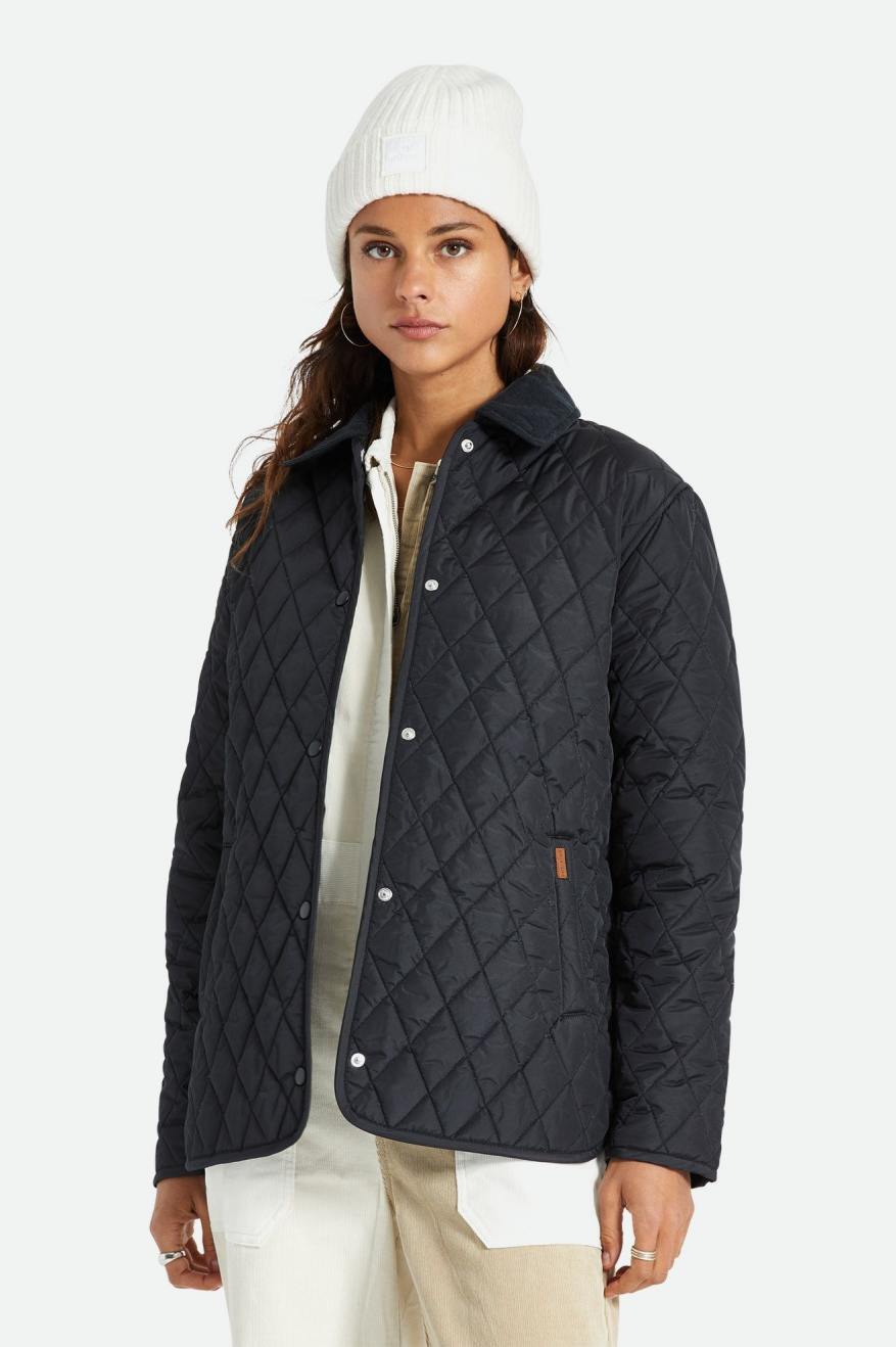 Brixton Cass Women Women's Jackets Black | 453RUZSJB