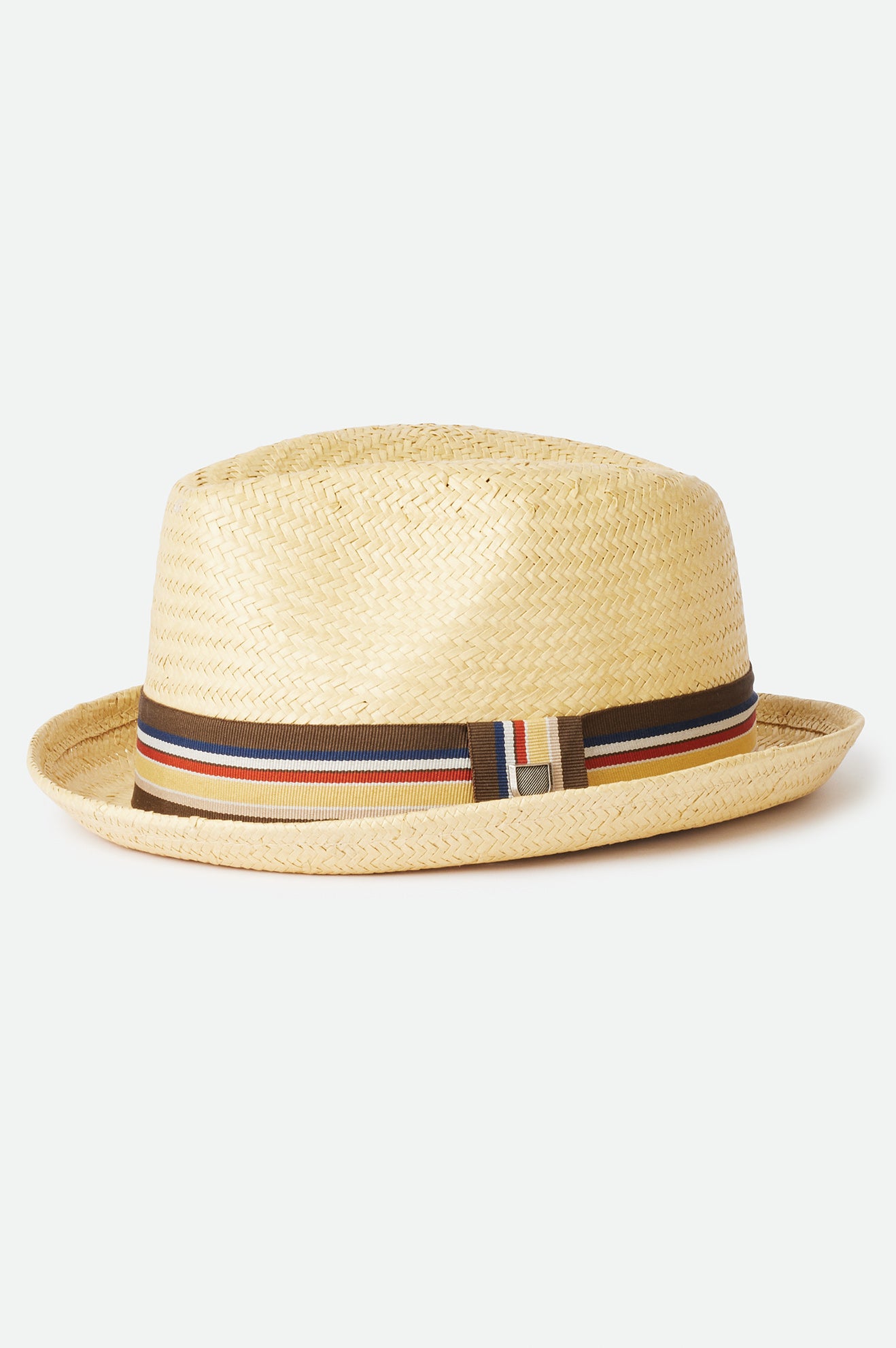 Brixton Castor Straw Men's Fedoras Brown | 648GBRFEX