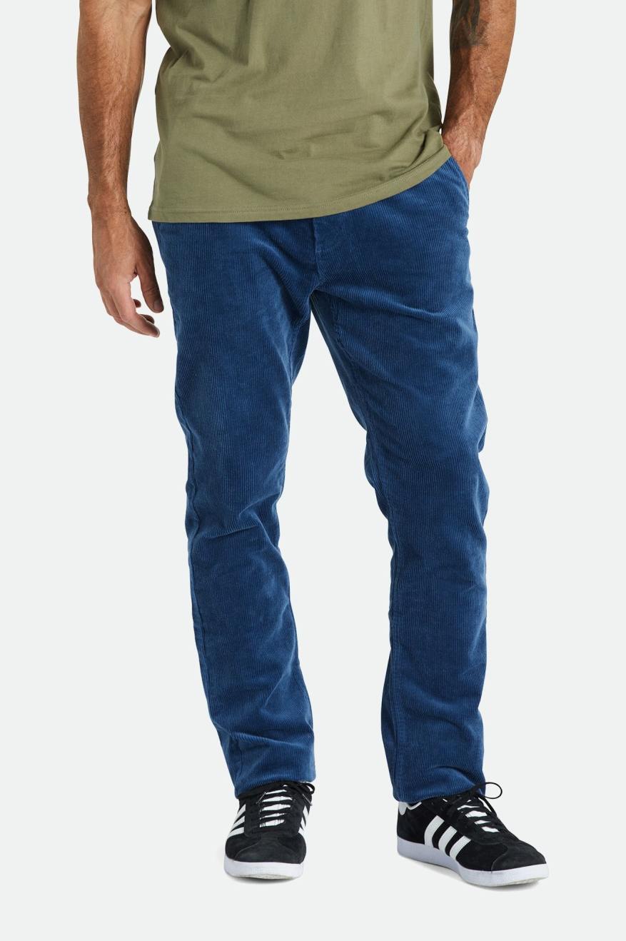 Brixton Choice Chino Regular Men's Pants Blue | 789ZFSPME