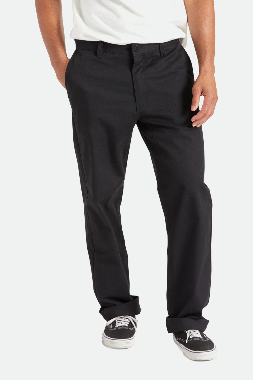 Brixton Choice Chino Relaxed Men's Pants Black | 281UDGIXT