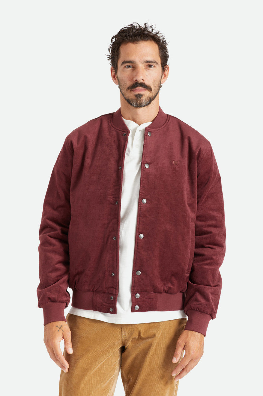 Brixton Dillinger Bomber Men's Jackets Red | 306FICTEZ