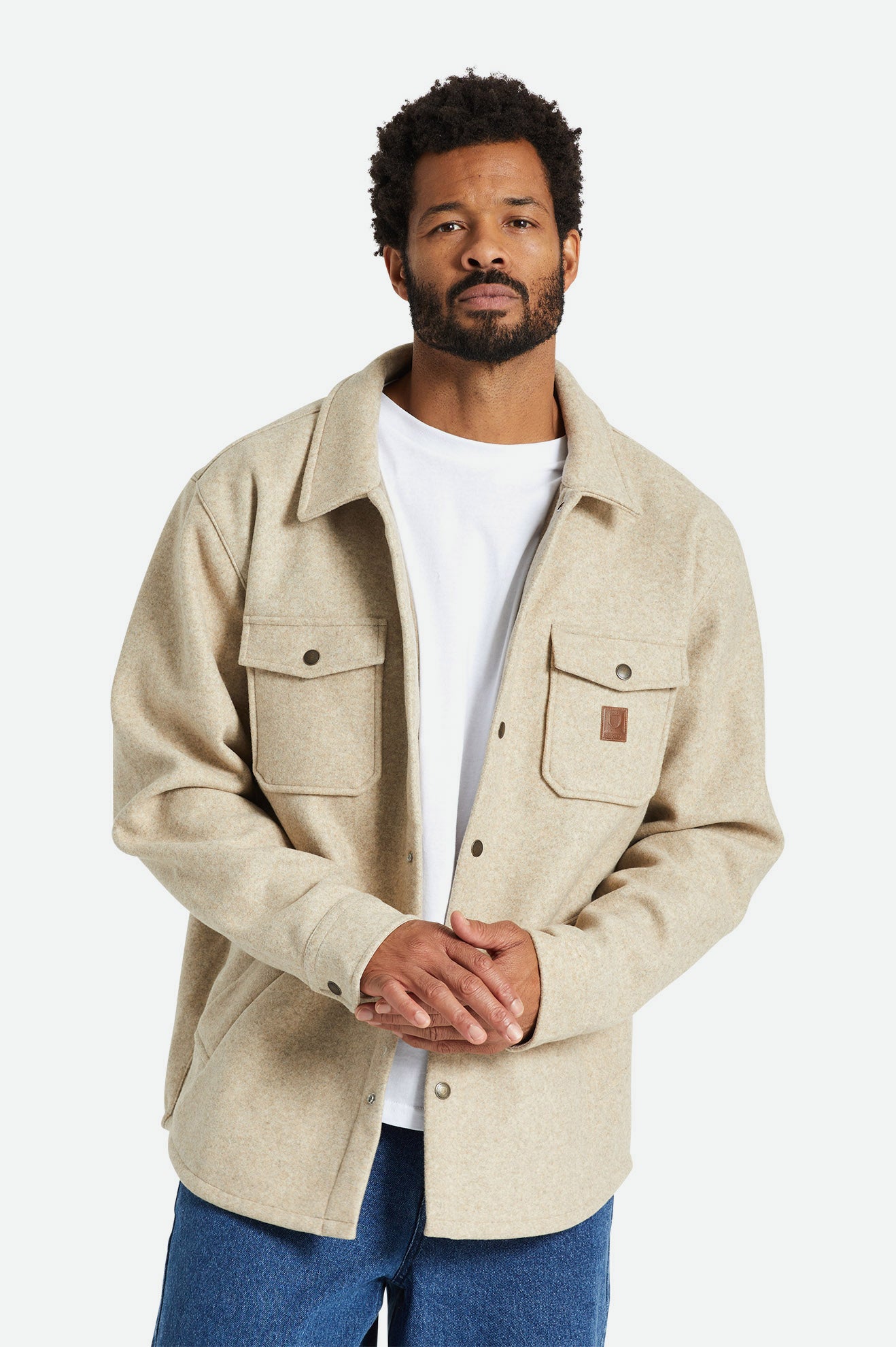 Brixton Durham Reserve Men's Jackets Beige | 541LGOZUR