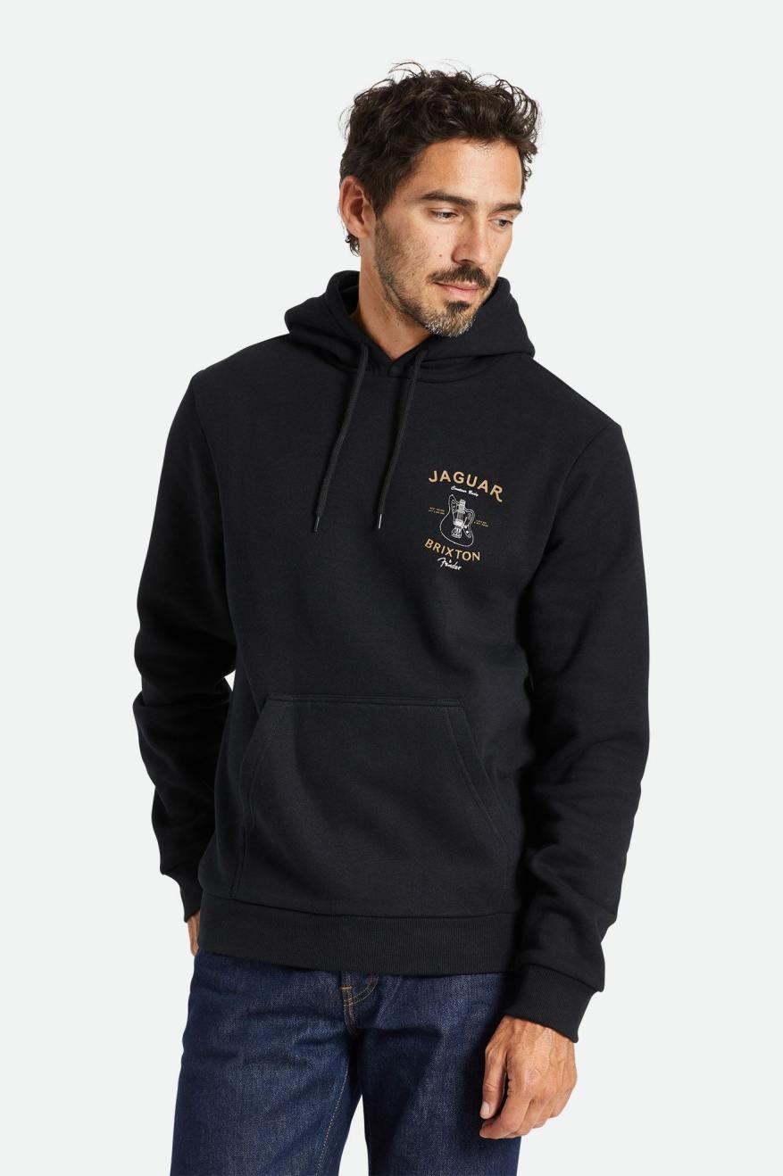 Brixton Fender Jaguar Claws Men's Hoodie Black | 043AIBEPM