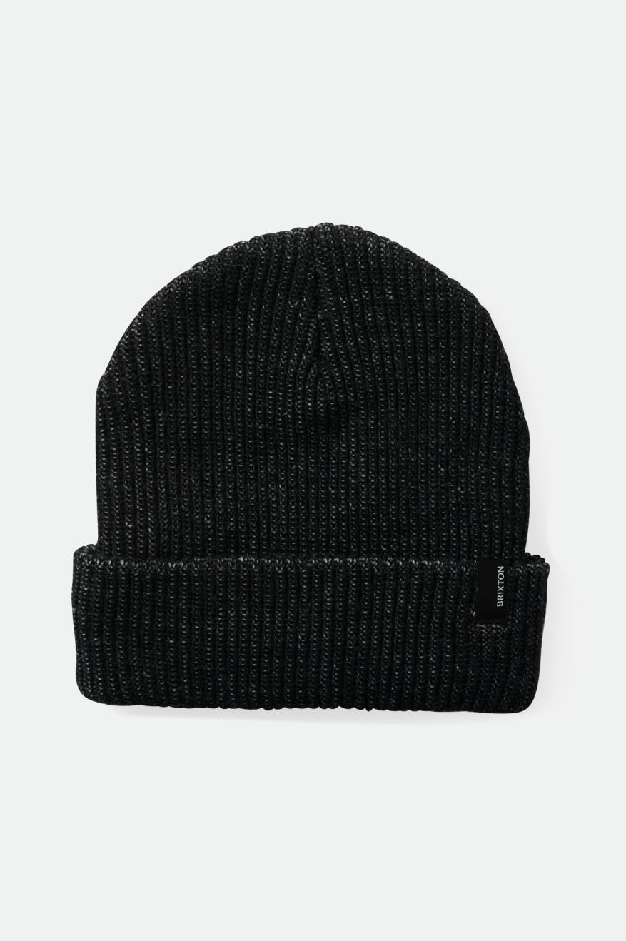 Brixton Heist Men's Beanie Black / Beige | 095DZOLES