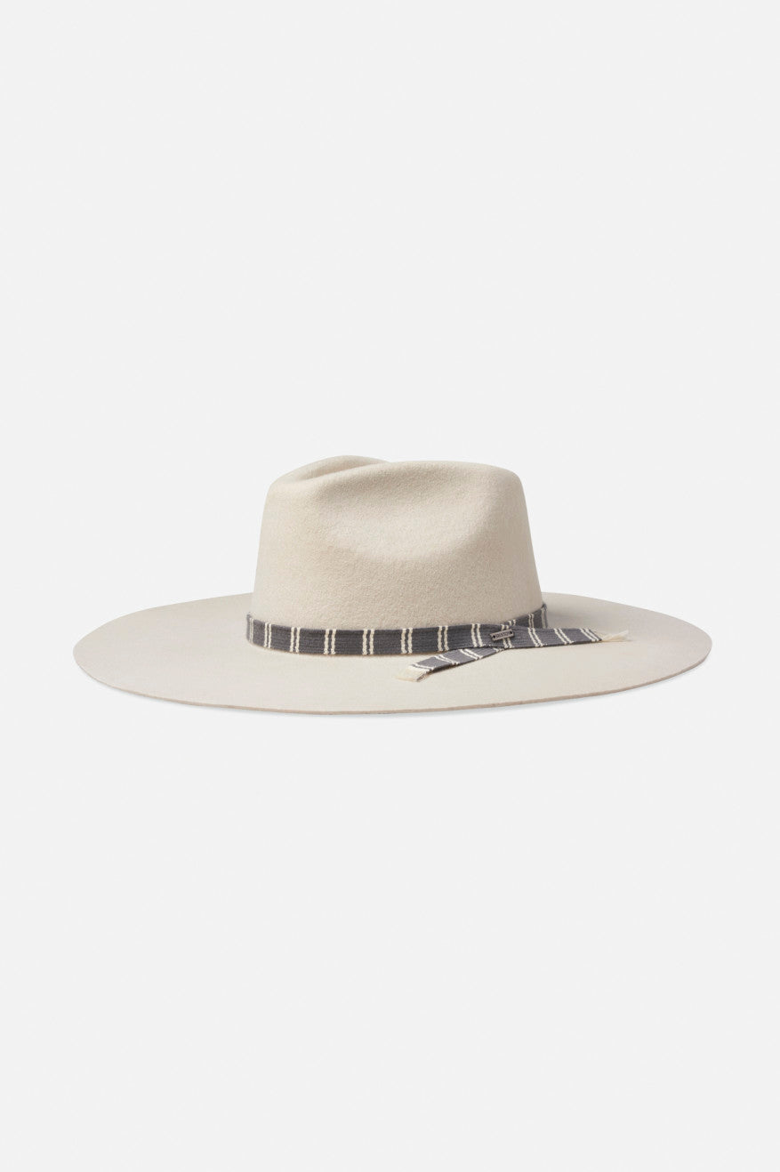 Brixton Leigh Felt Fedora Women's Fedoras White | 742RIMQAV