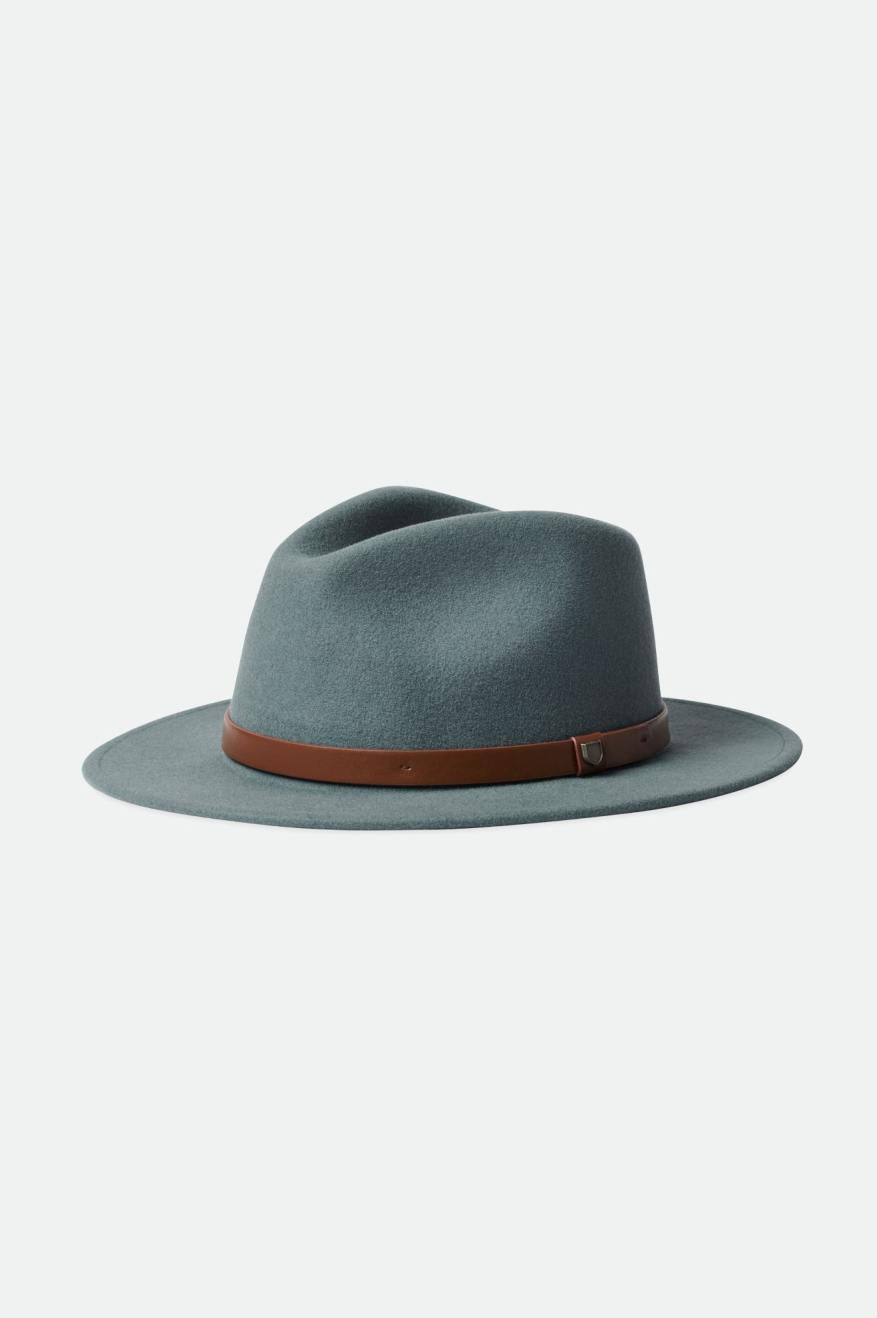 Brixton Messer Fedora Women's Fedoras Blue | 675NJDATS