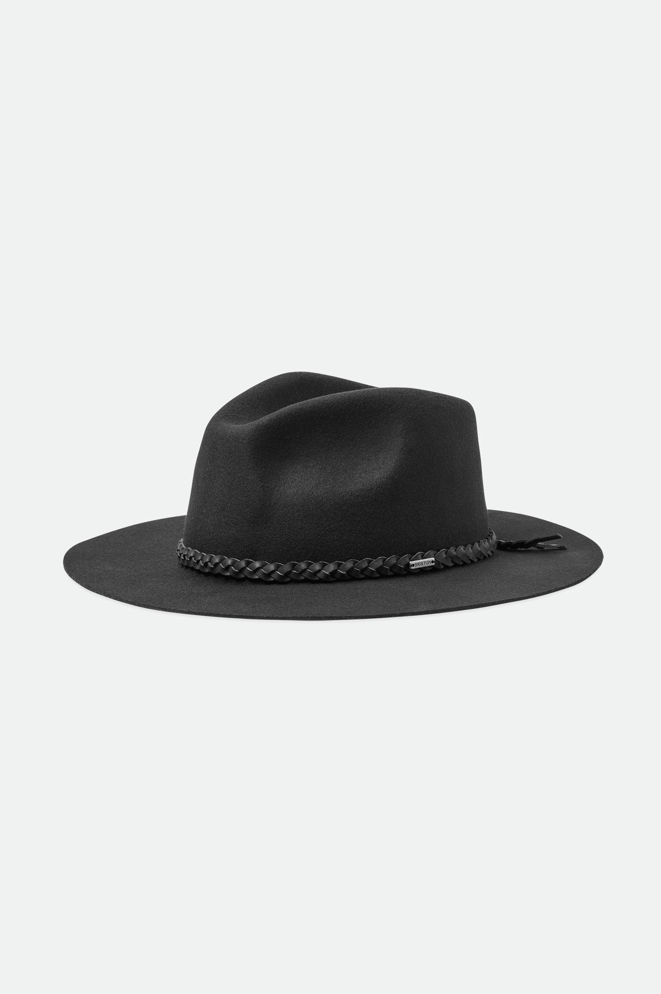 Brixton Messer Western Fedora Women's Fedoras Black | 679JSLTBY