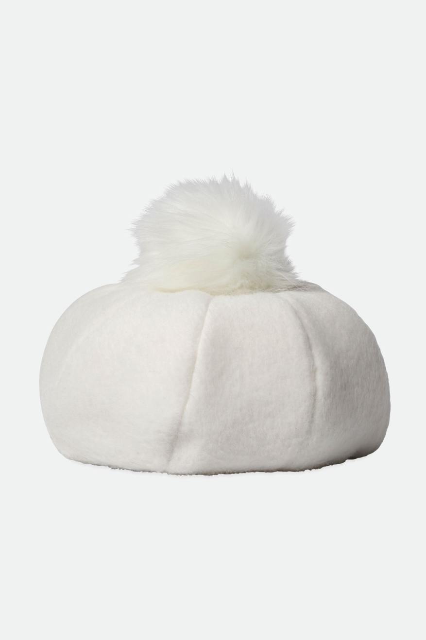 Brixton Natalie Oversized Pom Women's Berets White | 697LHDCXO