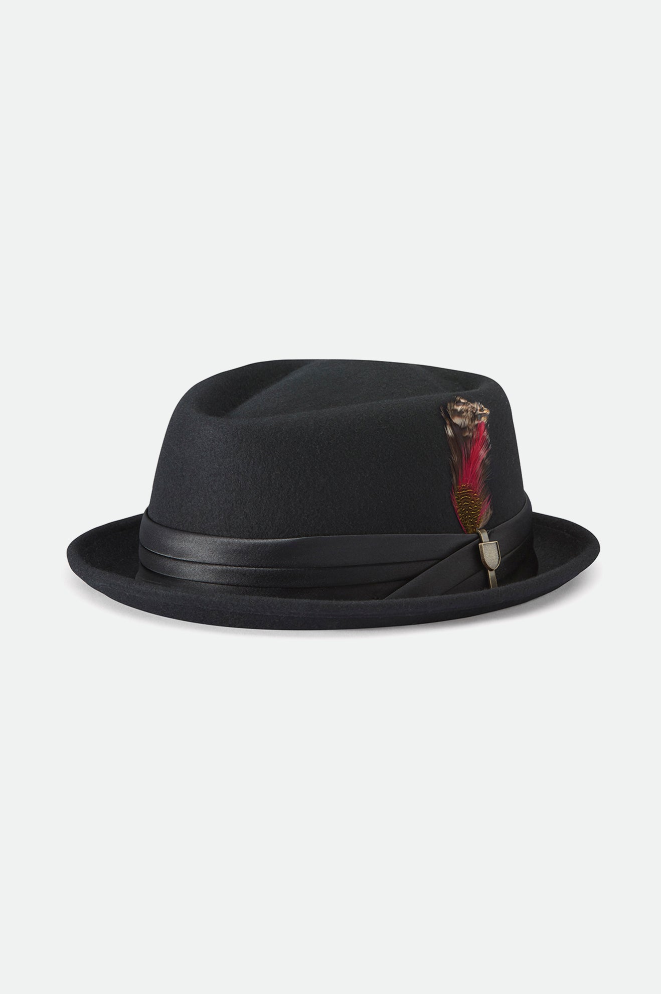 Brixton Stout Pork Pie Men's Hats Black | 319ILSDYZ