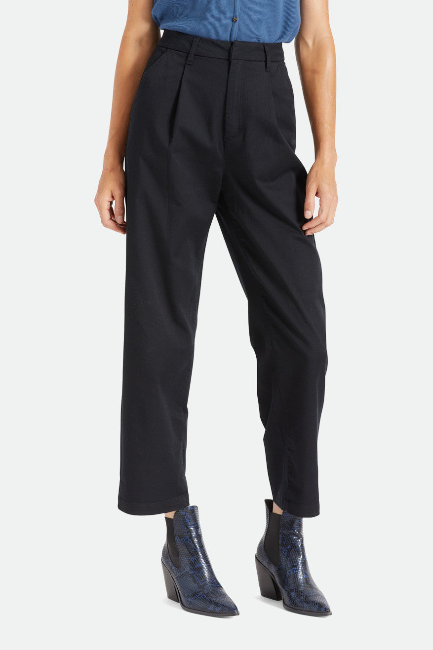 Brixton Victory Trouser Women's Bottoms Black | 845ODNQSY