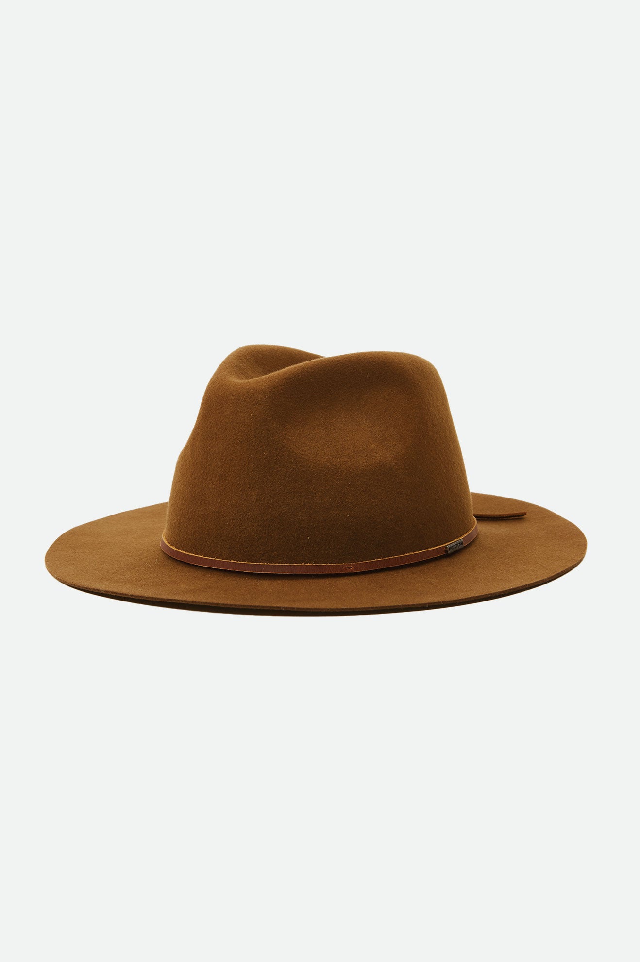 Brixton Wesley Packable Men's Fedoras Coffee | 180ROZEDN