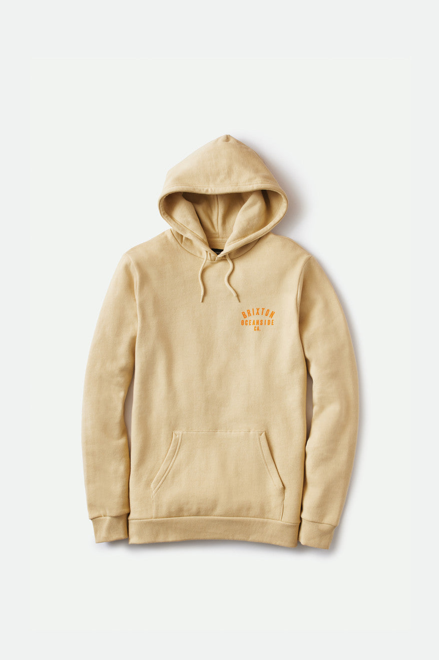 Brixton Woodburn Oceanside Fleece Men's Hoodie Orange | 140NURQZY