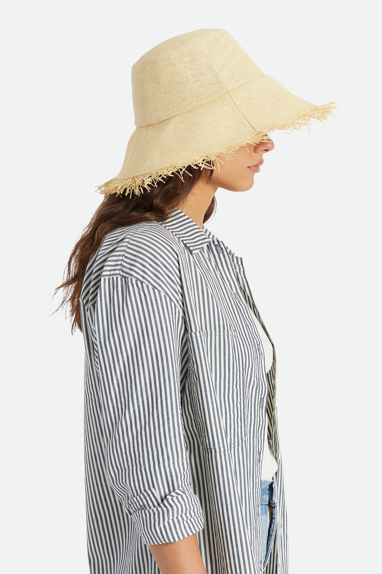 Brixton Alice Bucket Women's Straw Hats Brown | 182YLHXON