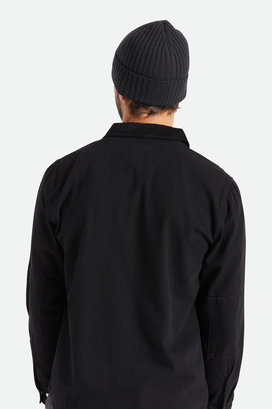 Brixton Alpha Square Merino Wool Men's Beanie Black | 810LCMRWG