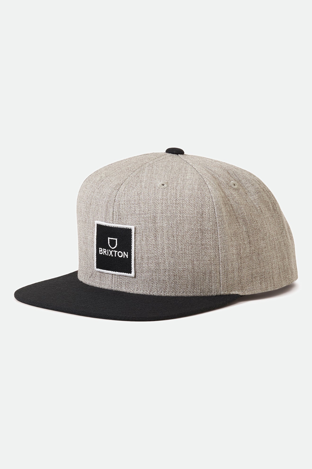 Brixton Alpha Square Netlpus MP Men\'s Caps Grey / Black | 675EAWJKS