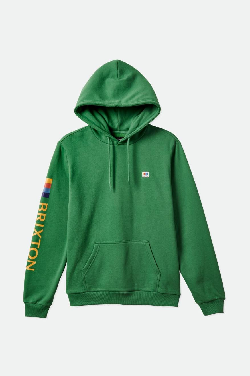 Brixton Alton Men's Hoodie Green | 092LCIWXF