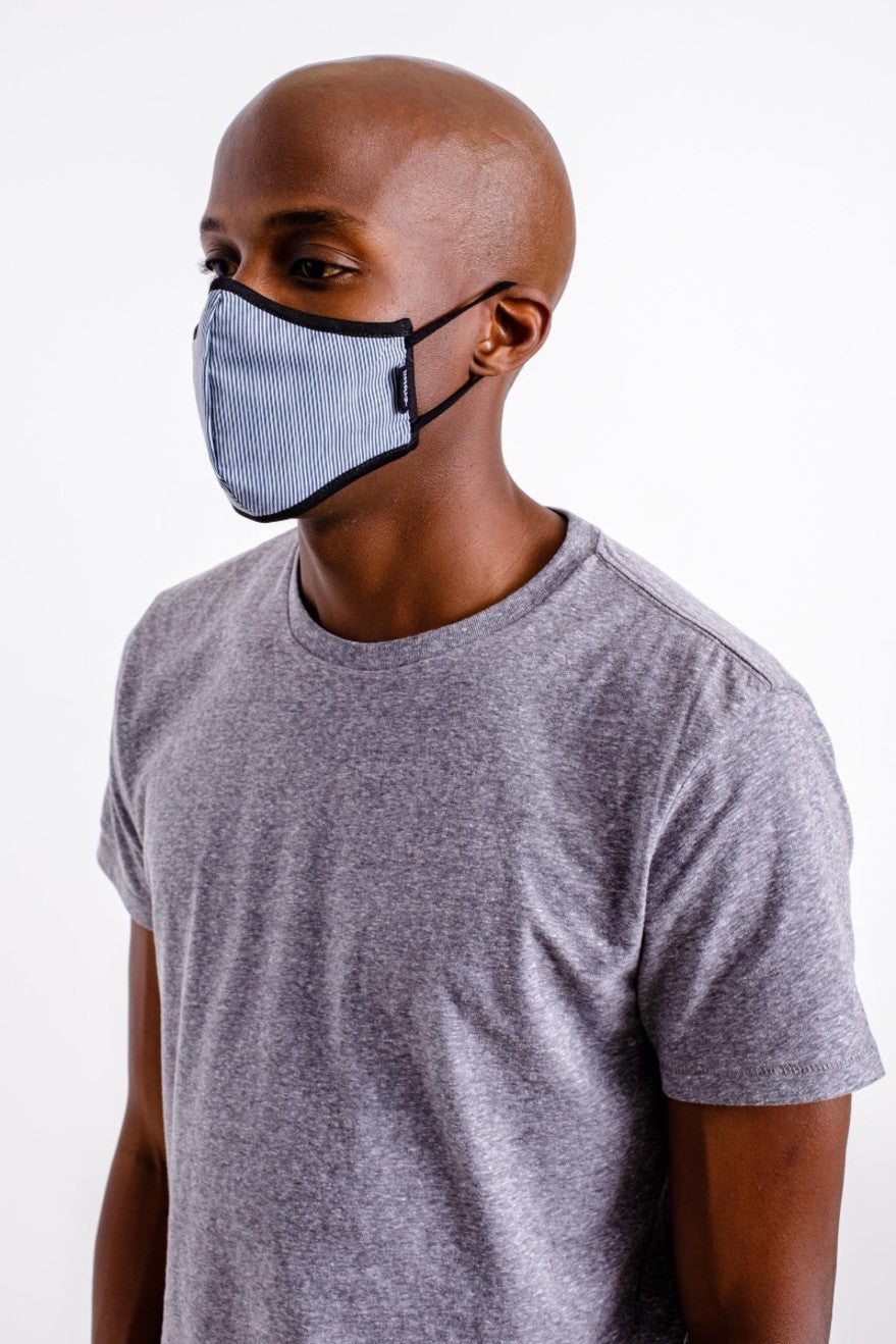 Brixton Antimicrobial 4-Way Stretch Unisex Face Masks Blue | 537HQKSWO