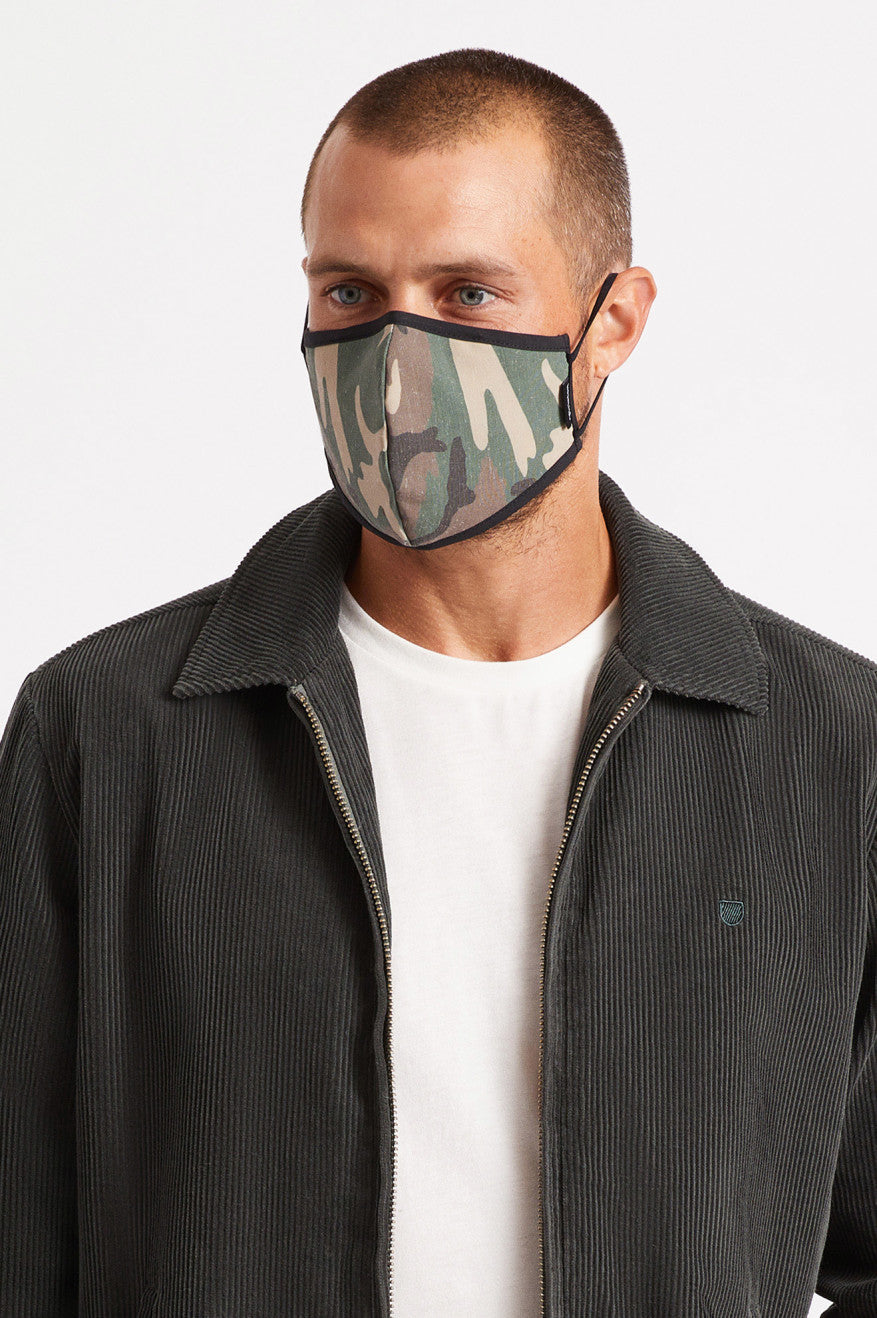 Brixton Antimicrobial 4-Way Stretch Unisex Face Masks Camo | 907EQFHSK