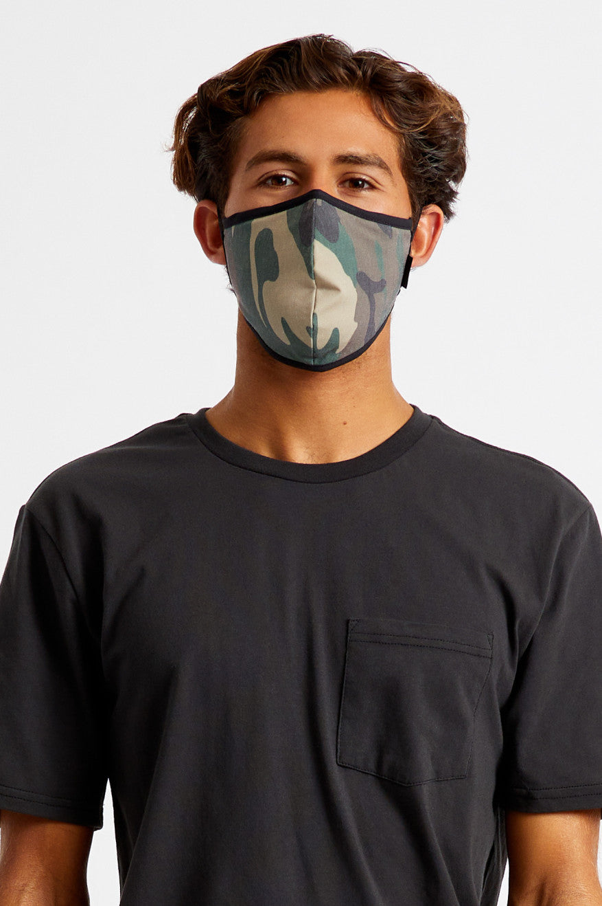 Brixton Antimicrobial 4-Way Stretch Unisex Face Masks Camo | 907EQFHSK