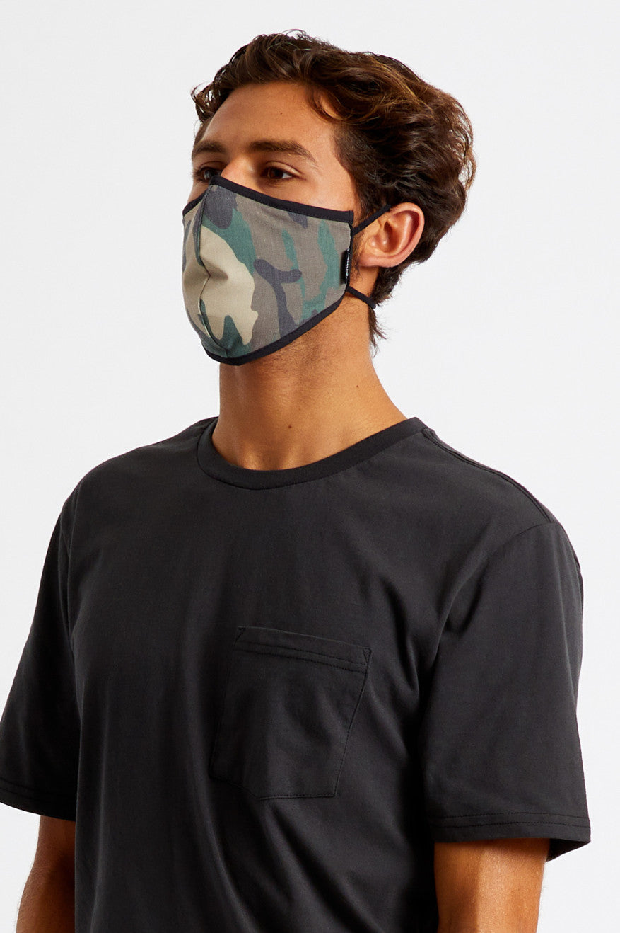 Brixton Antimicrobial 4-Way Stretch Unisex Face Masks Camo | 907EQFHSK