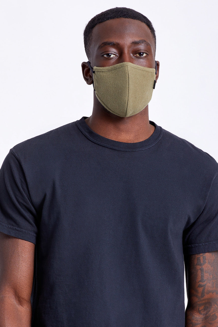 Brixton Arctic Fleece Unisex Face Masks Olive | 867MLAPHJ