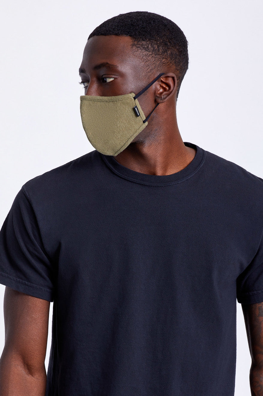 Brixton Arctic Fleece Unisex Face Masks Olive | 867MLAPHJ