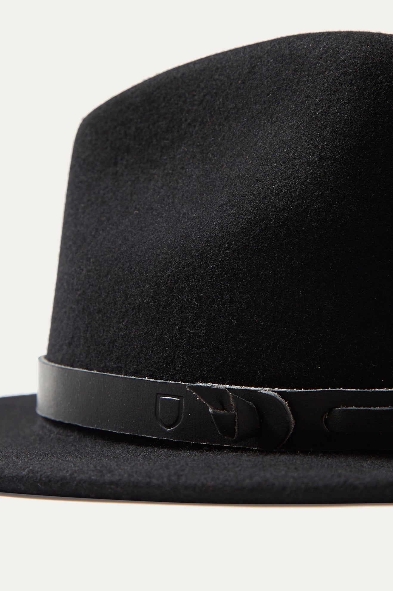 Brixton Artifact Leather Adjustable Hat Band Unisex Accessories Black | 893FYOJGQ