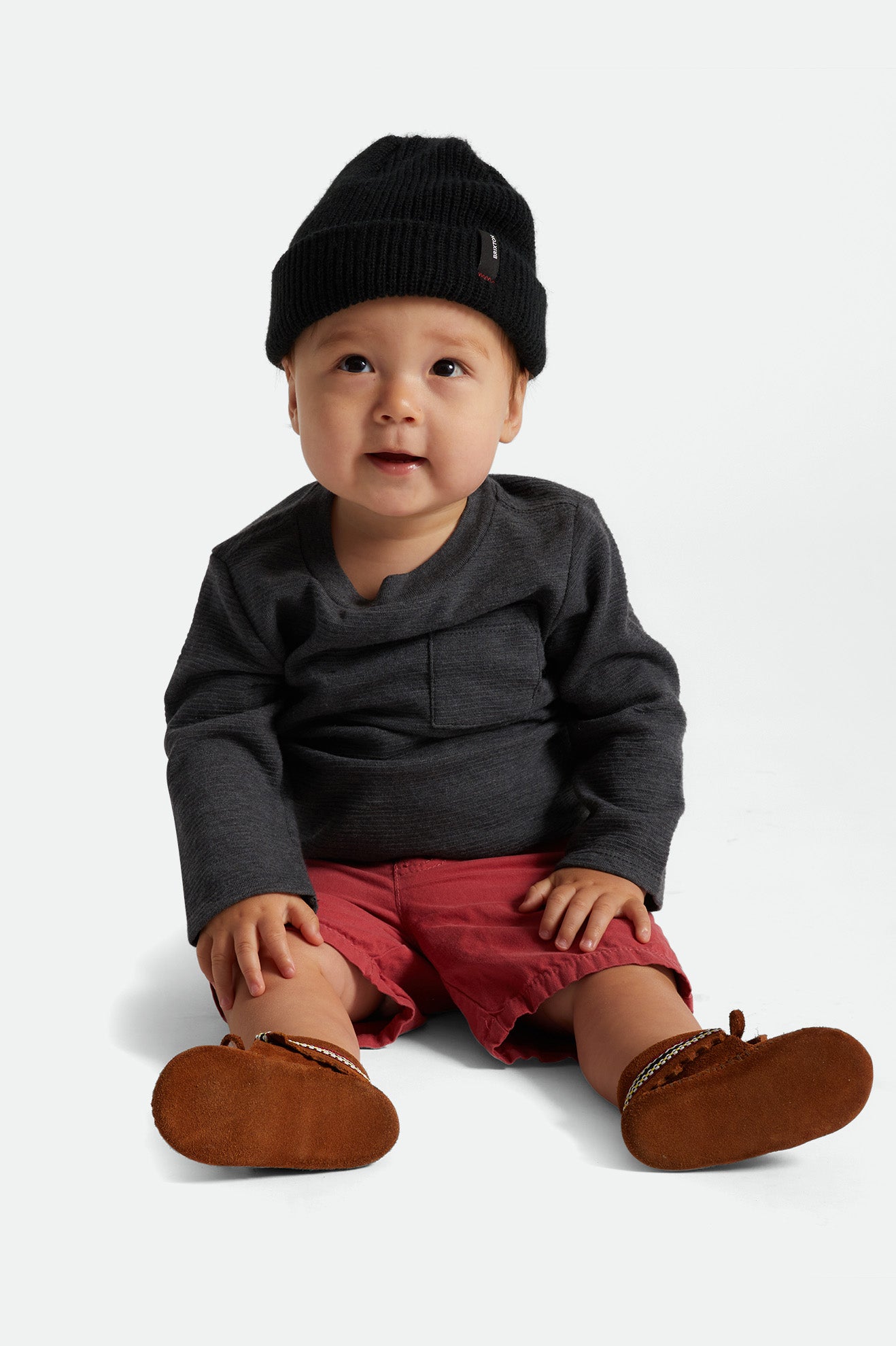 Brixton Baby Heist Men's Beanie Black | 092CDLRTE