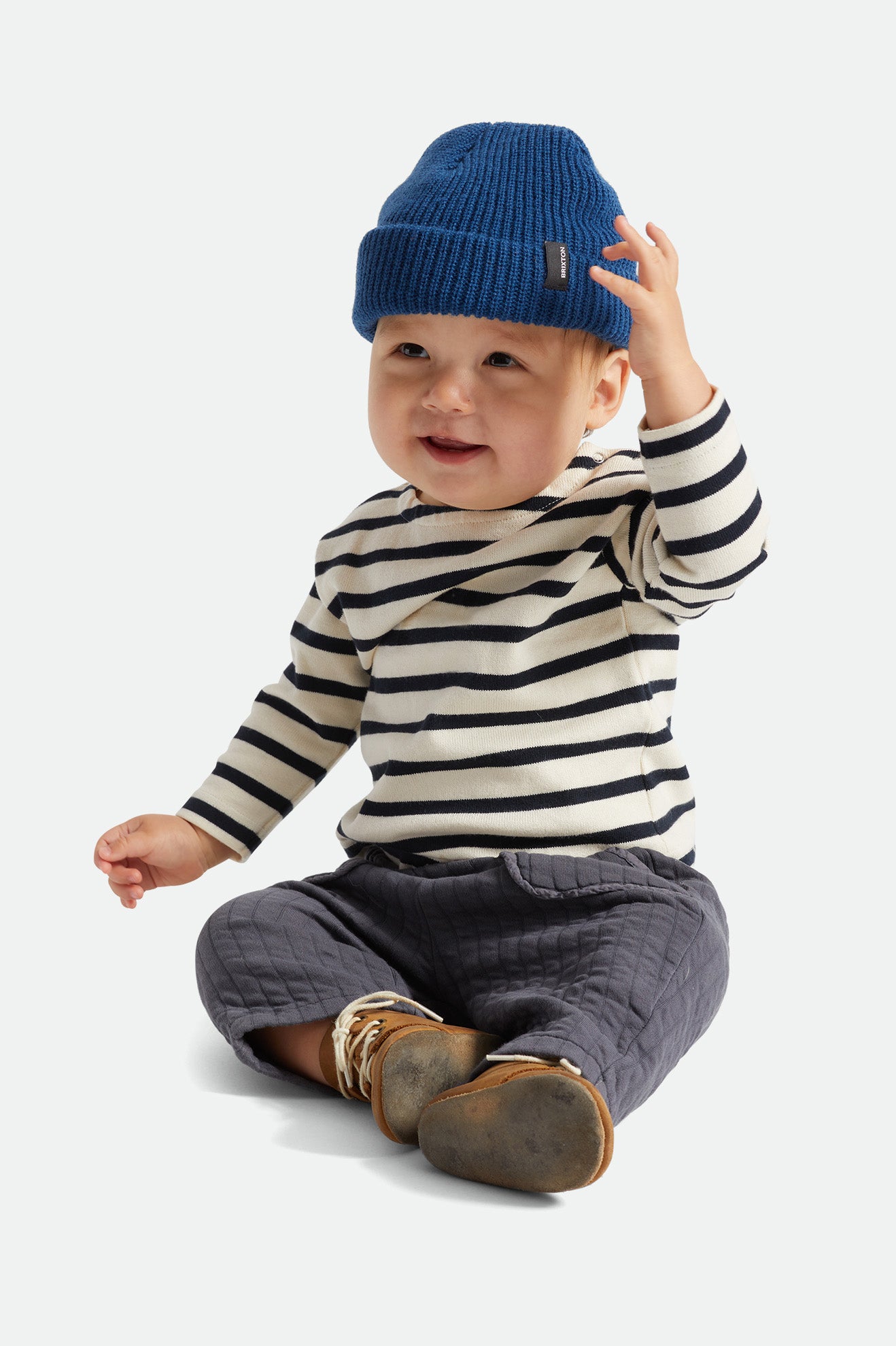 Brixton Baby Heist Men's Beanie Blue | 215OKDSMI