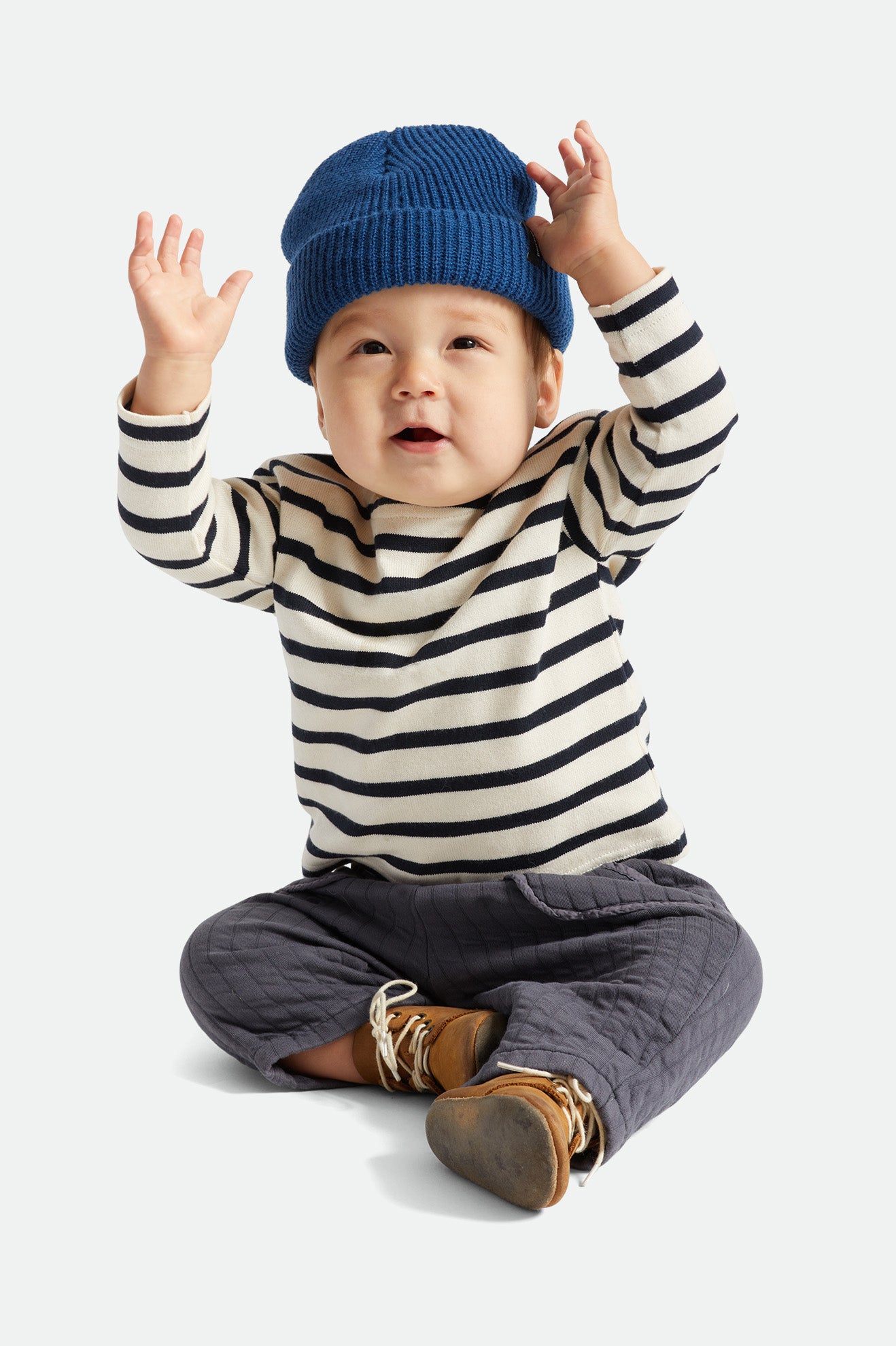 Brixton Baby Heist Men's Beanie Blue | 215OKDSMI