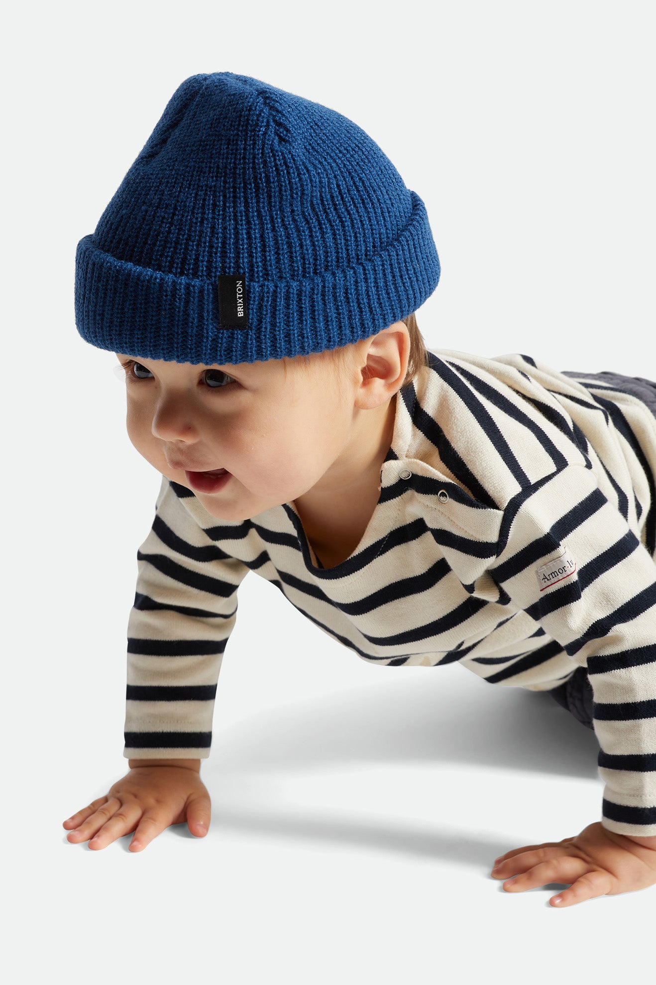 Brixton Baby Heist Men's Beanie Blue | 215OKDSMI