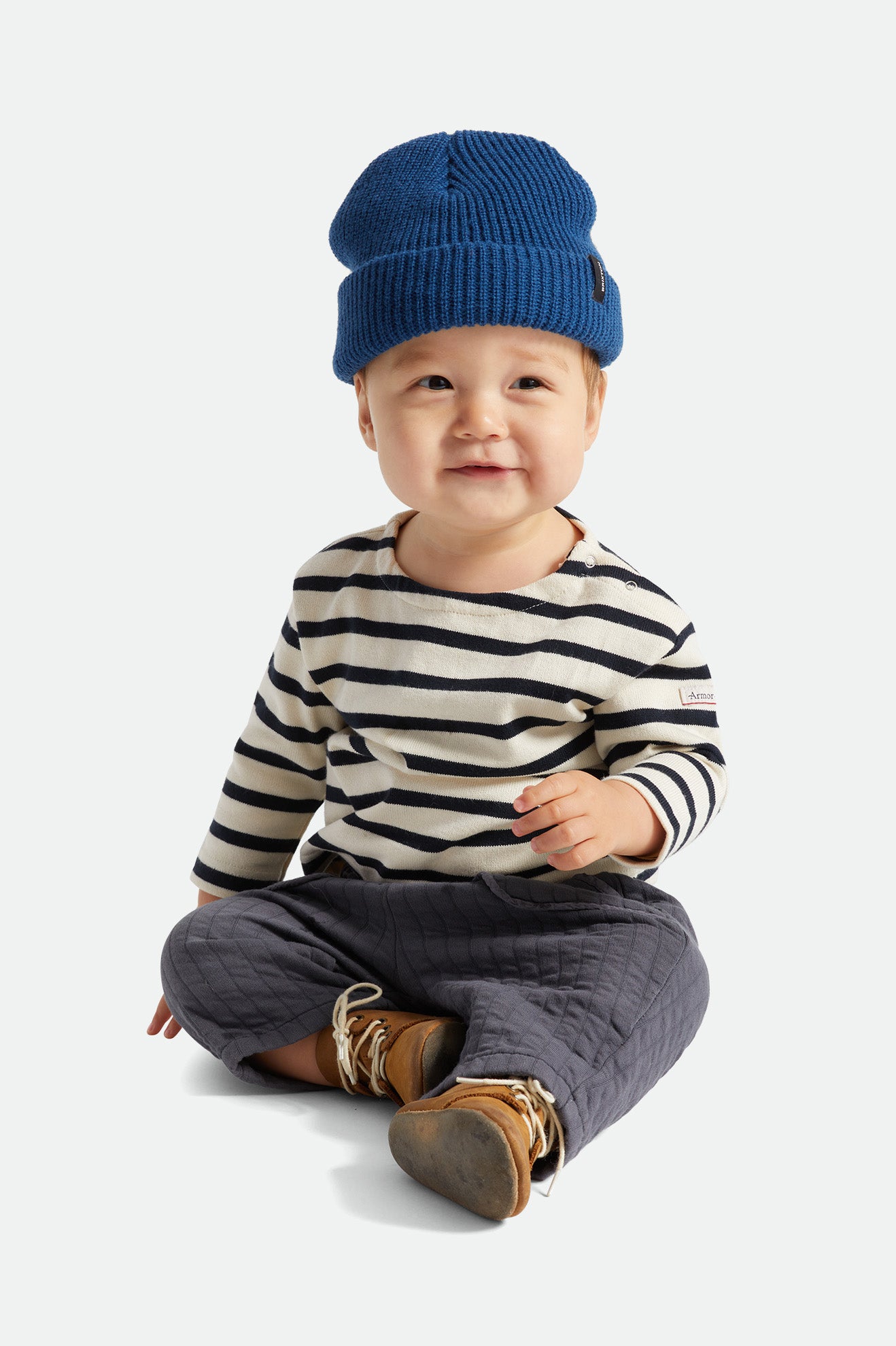 Brixton Baby Heist Men\'s Beanie Blue | 215OKDSMI