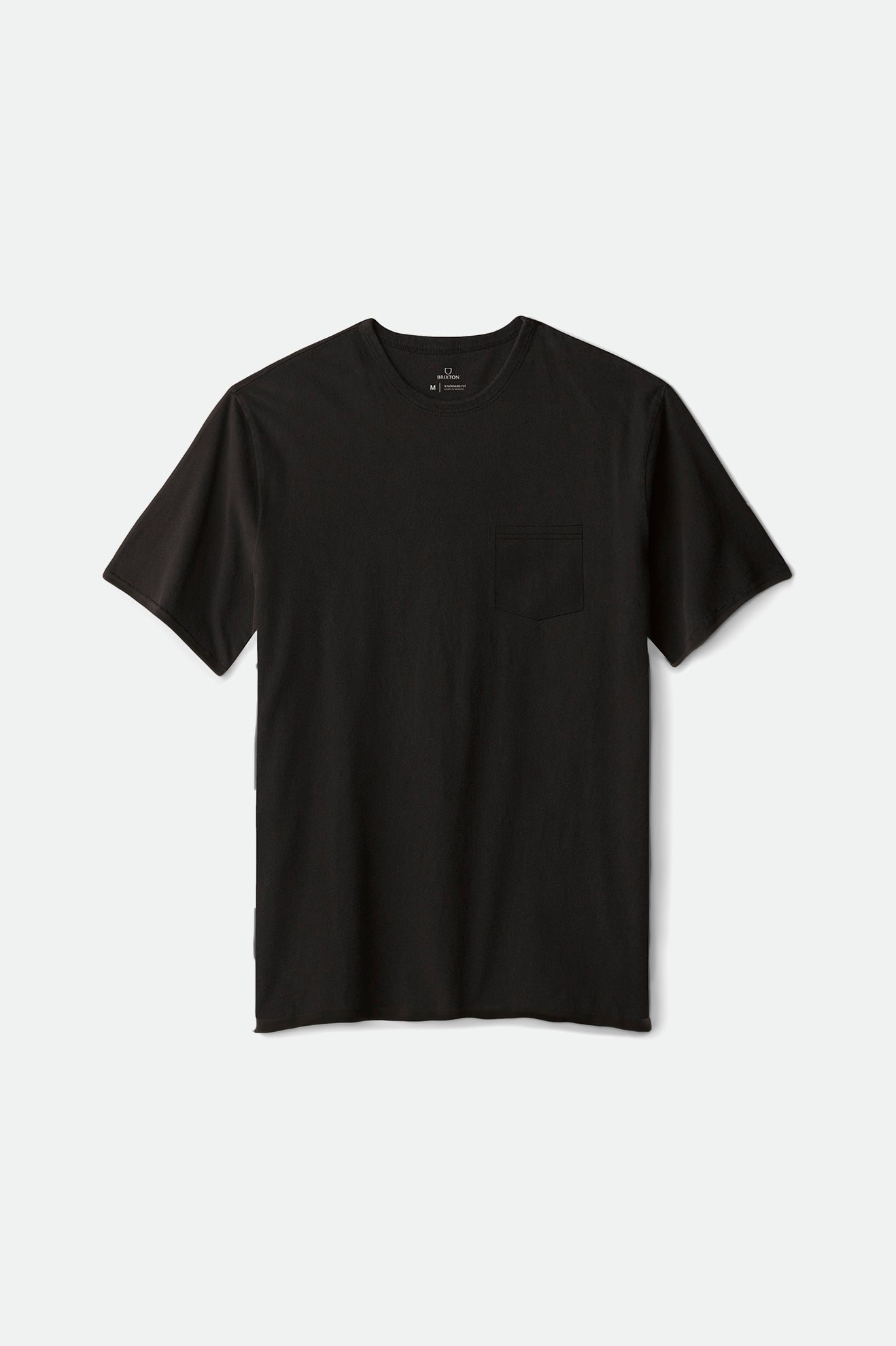 Brixton Basic S/S Pocket Men's Tops Black | 234EKAUXC