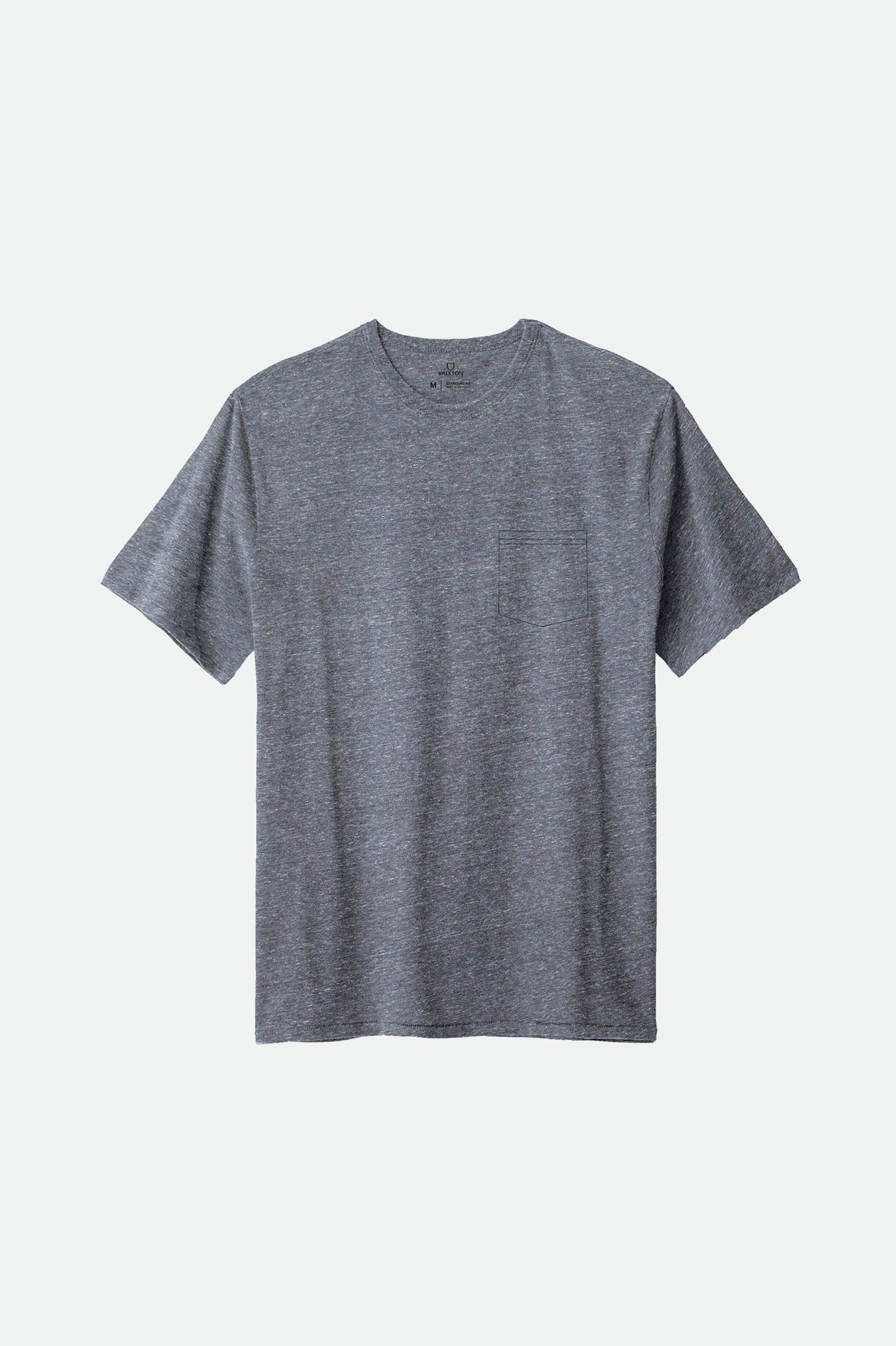 Brixton Basic S/S Pocket Men's Tops Grey | 145YJUKEX