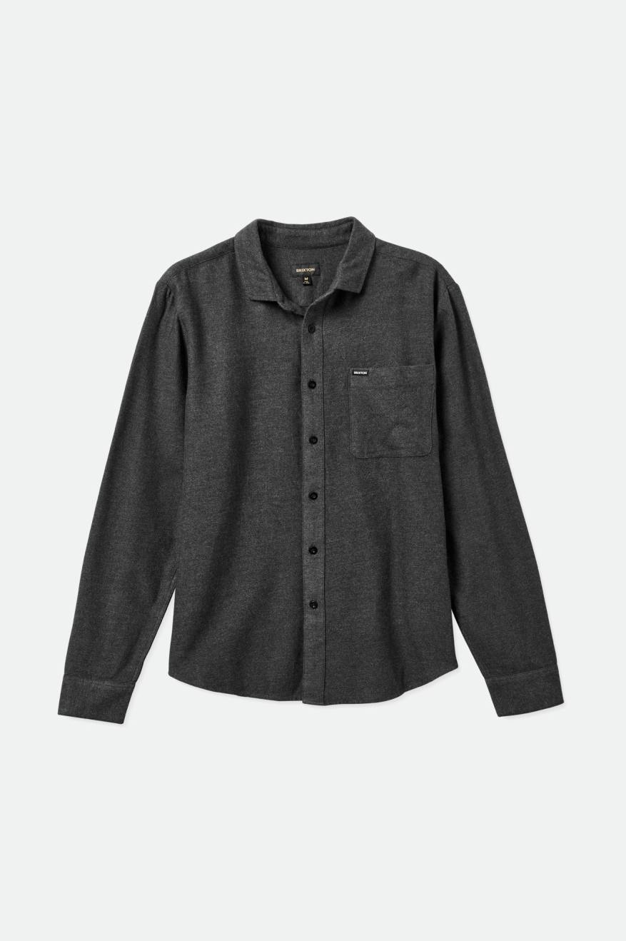 Brixton Bixby Reserve L/S Men's Flannels Black | 197JMZATS