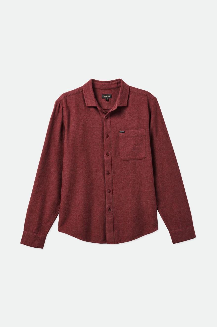 Brixton Bixby Reserve L/S Men's Flannels Red | 423WURMNK