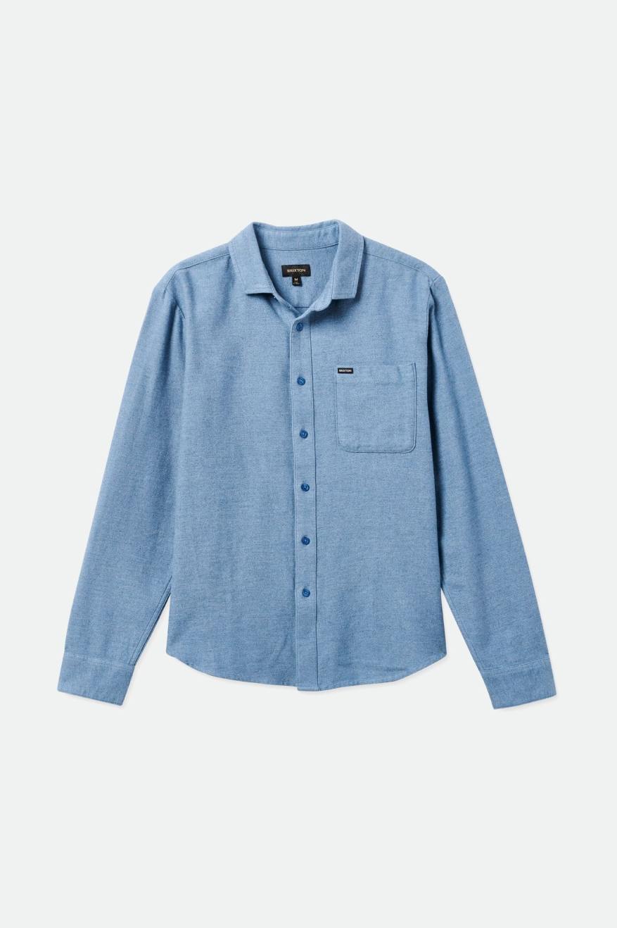 Brixton Bixby Reserve L/S Men's Wovens Blue | 589GDPITS