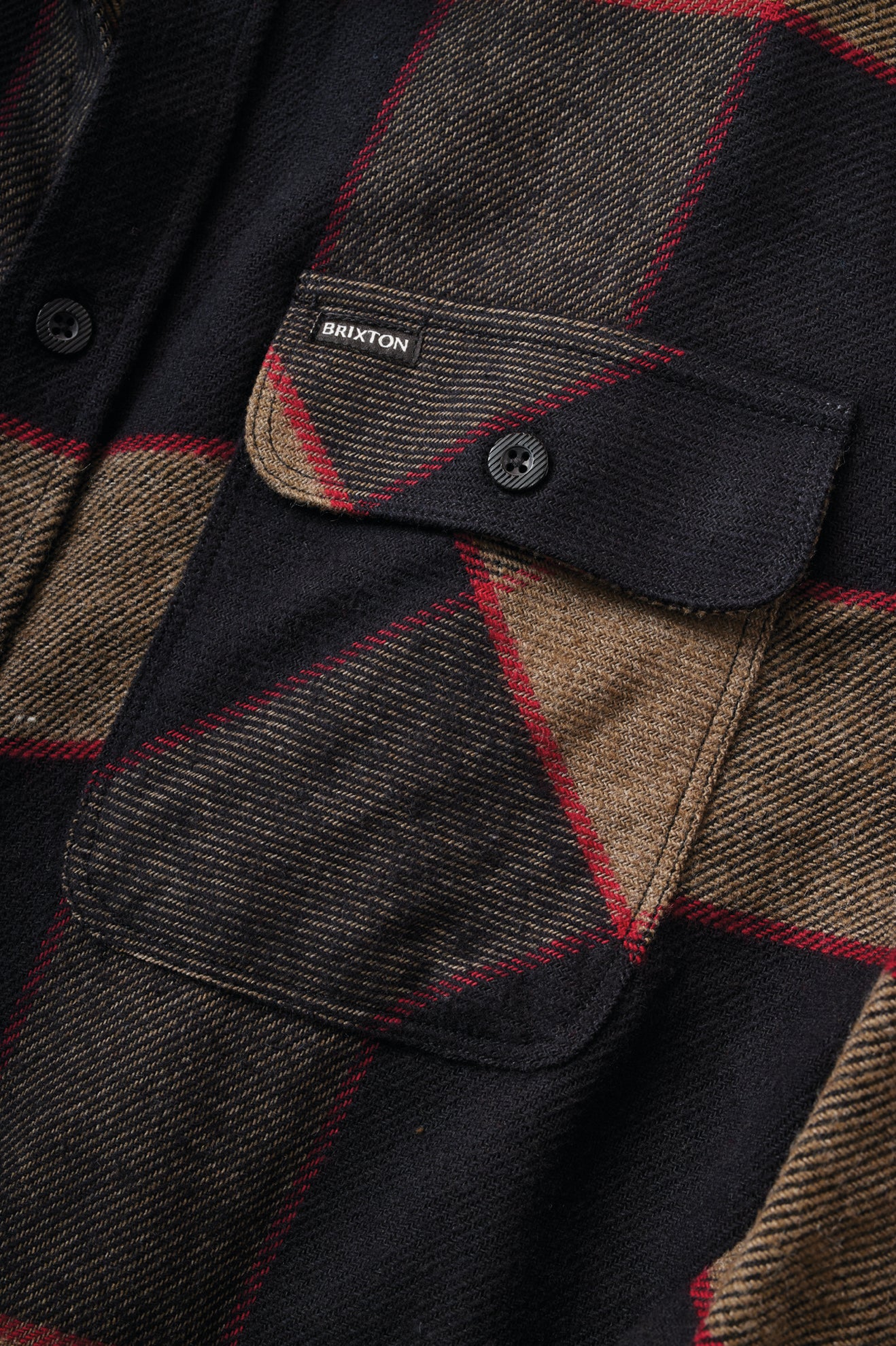 Brixton Bowery L/S Men's Flannels Grey | 627VBHSGQ