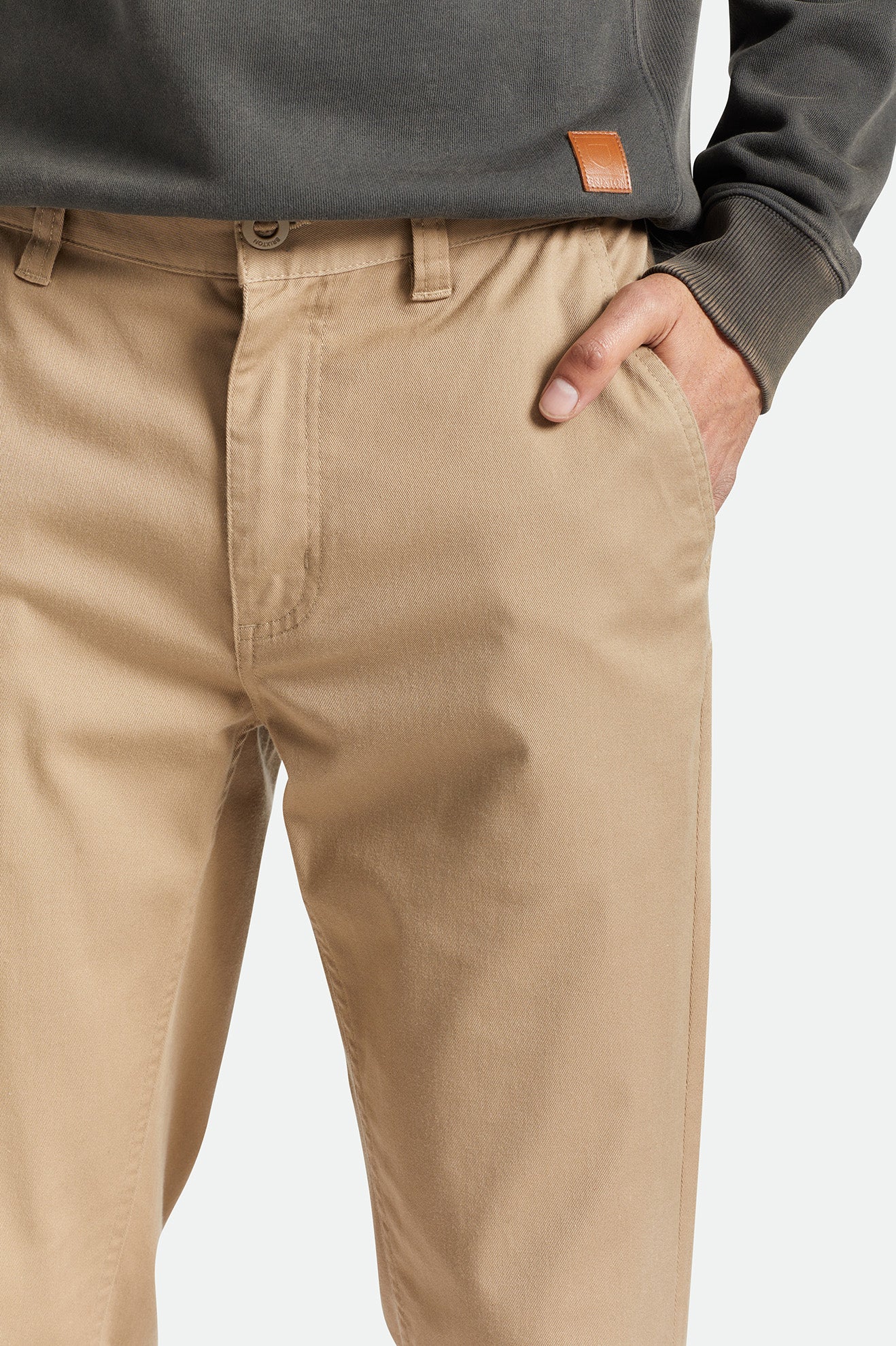 Brixton Choice Chino Men's Pants Khaki | 195KJPONB