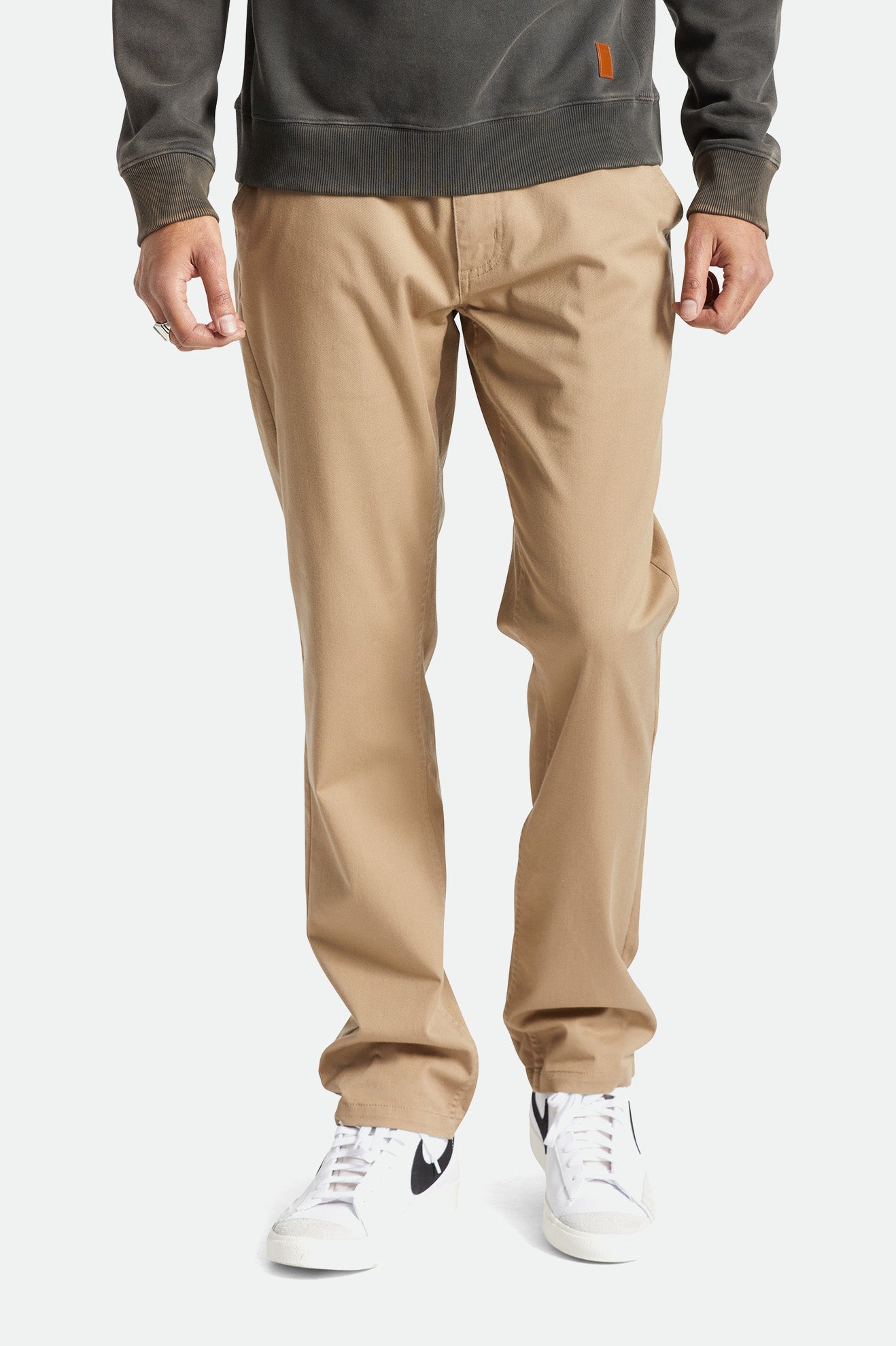 Brixton Choice Chino Men\'s Pants Khaki | 195KJPONB