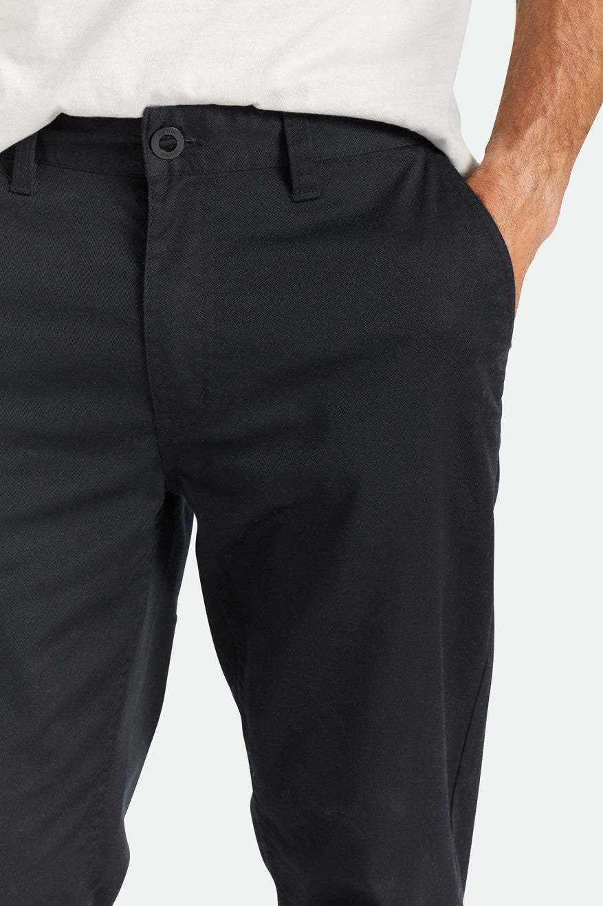 Brixton Choice Chino Regular Men's Pants Black | 450VGTWCU