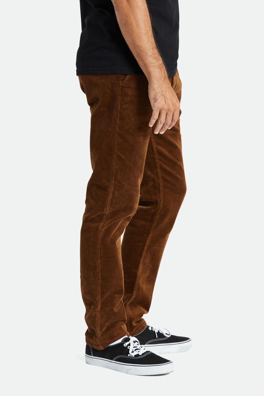 Brixton Choice Chino Regular Men's Pants Brown | 608DEQHBU