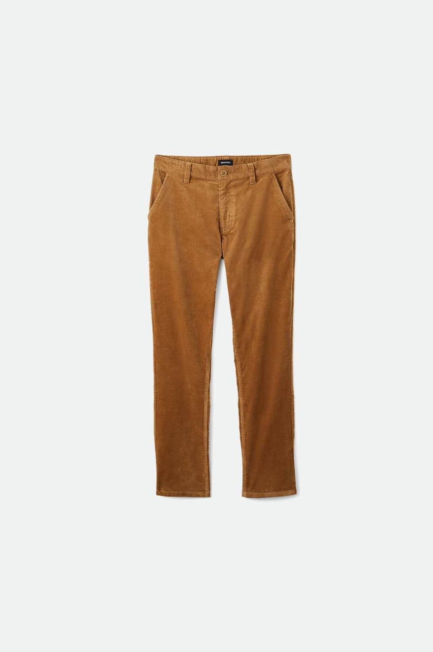 Brixton Choice Chino Regular Men's Pants Khaki | 621PKFTZQ