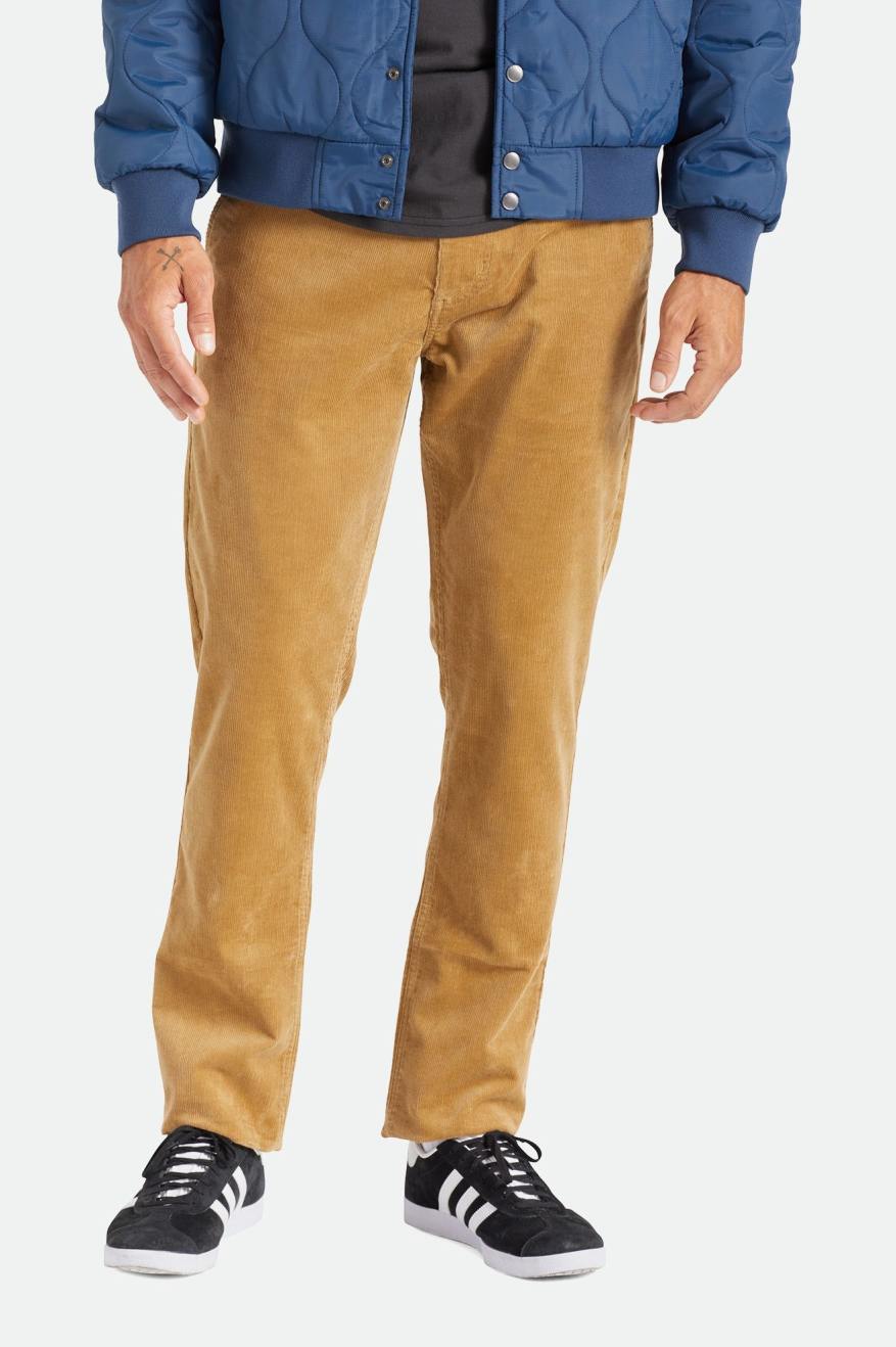 Brixton Choice Chino Regular Men\'s Pants Khaki | 621PKFTZQ