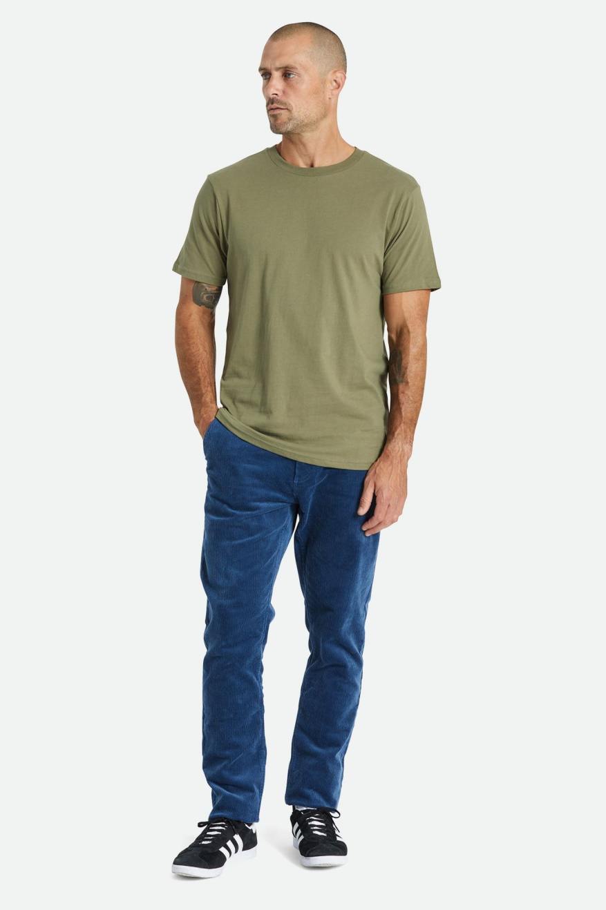 Brixton Choice Chino Regular Men's Pants Blue | 789ZFSPME