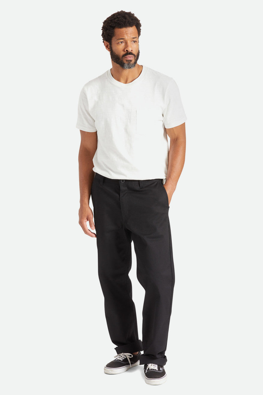 Brixton Choice Chino Relaxed Men's Pants Black | 281UDGIXT