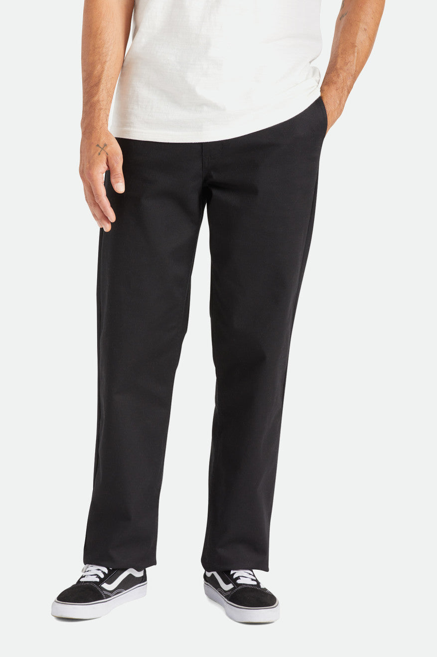 Brixton Choice Chino Relaxed Men's Pants Black | 281UDGIXT